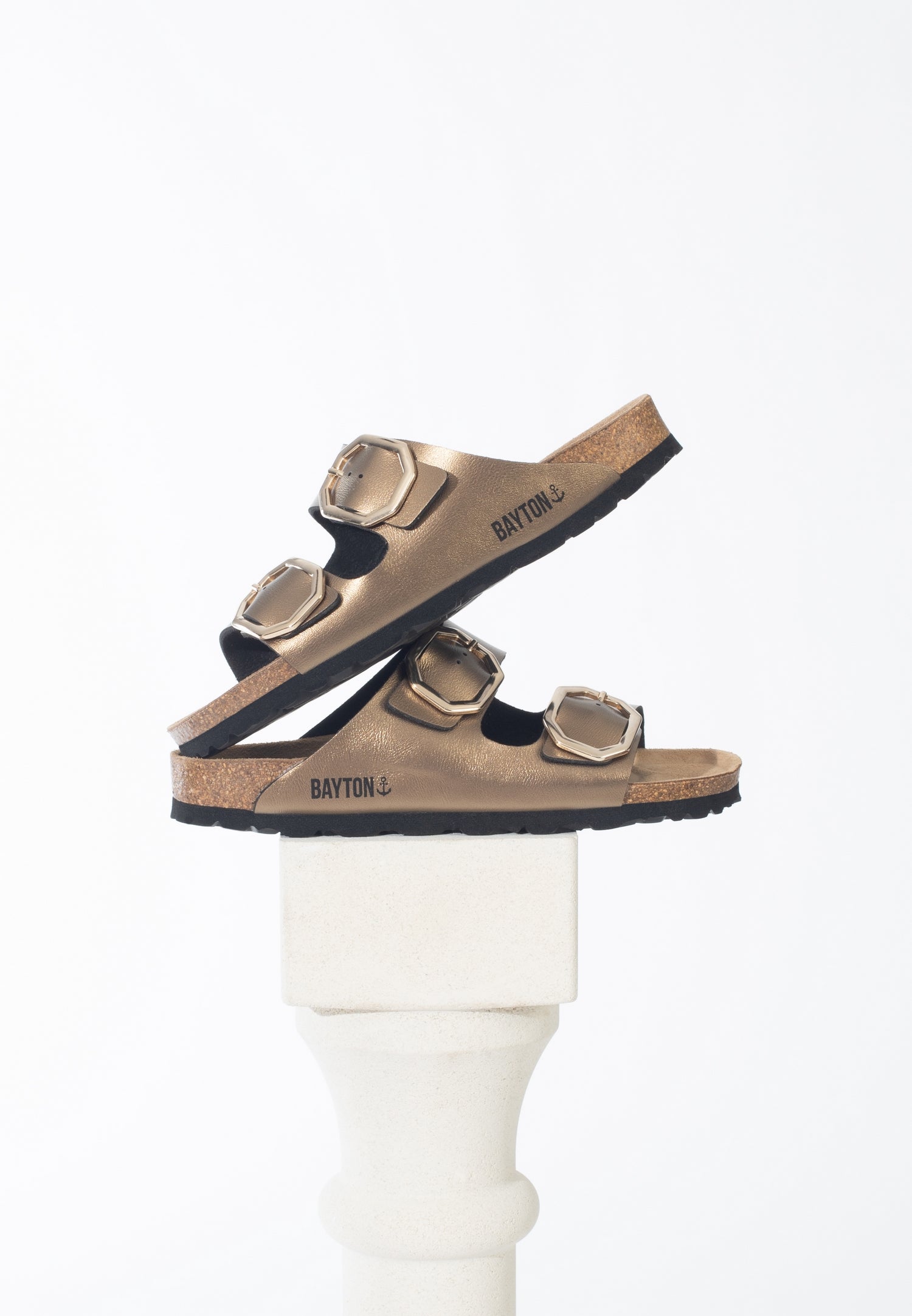 Atlas Bronze 2 Strap Sandals