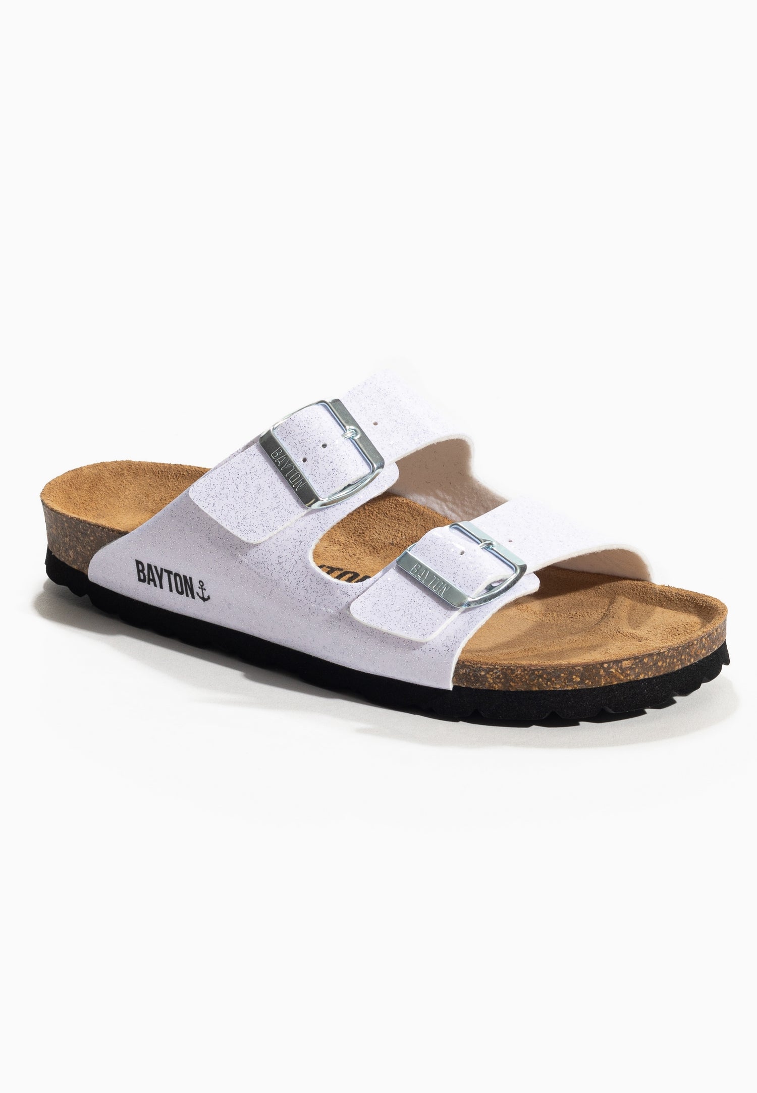 Tracy White 2 Strap Sandals