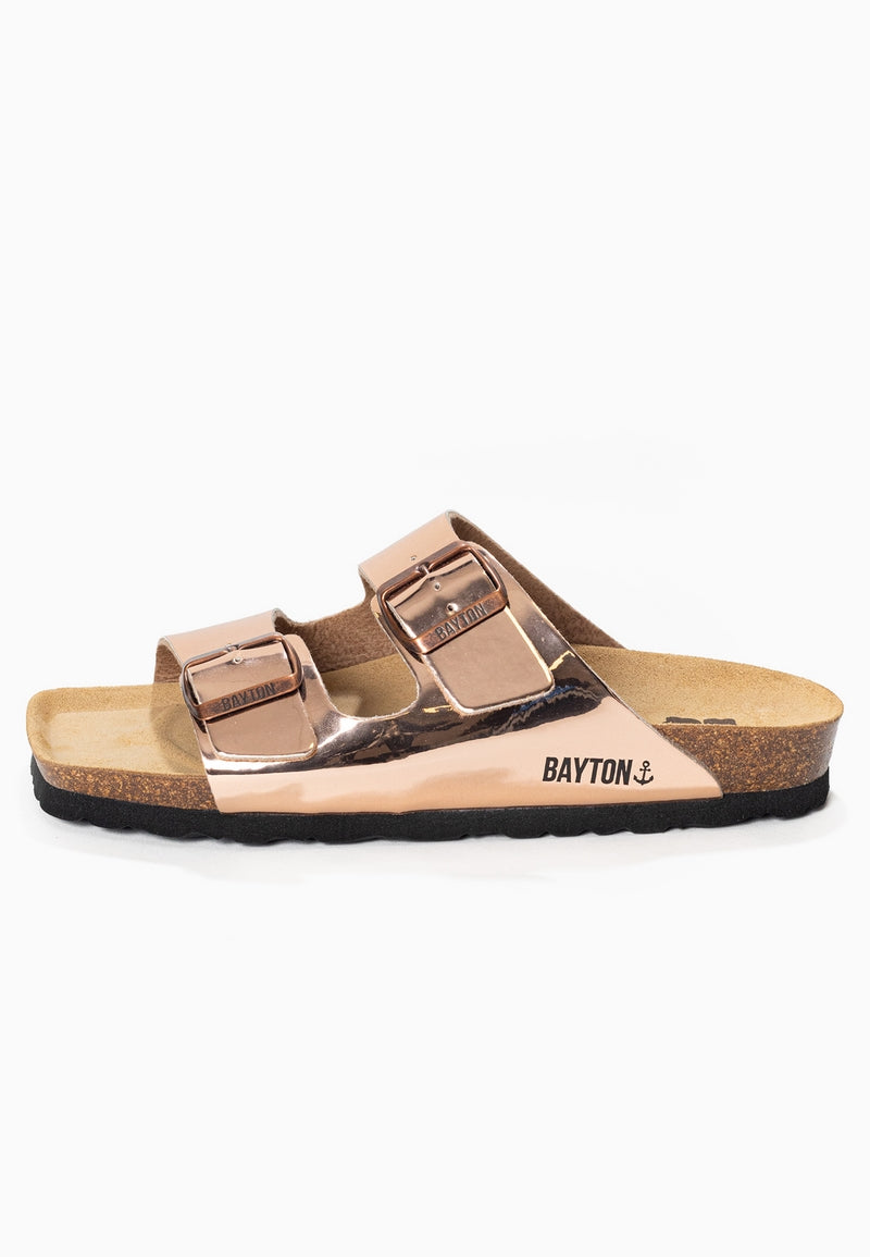 Atlas Rose Gold 2 Strap Sandals