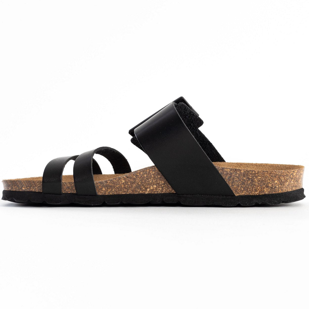 Ferrol Black Multi-Strap Sandals