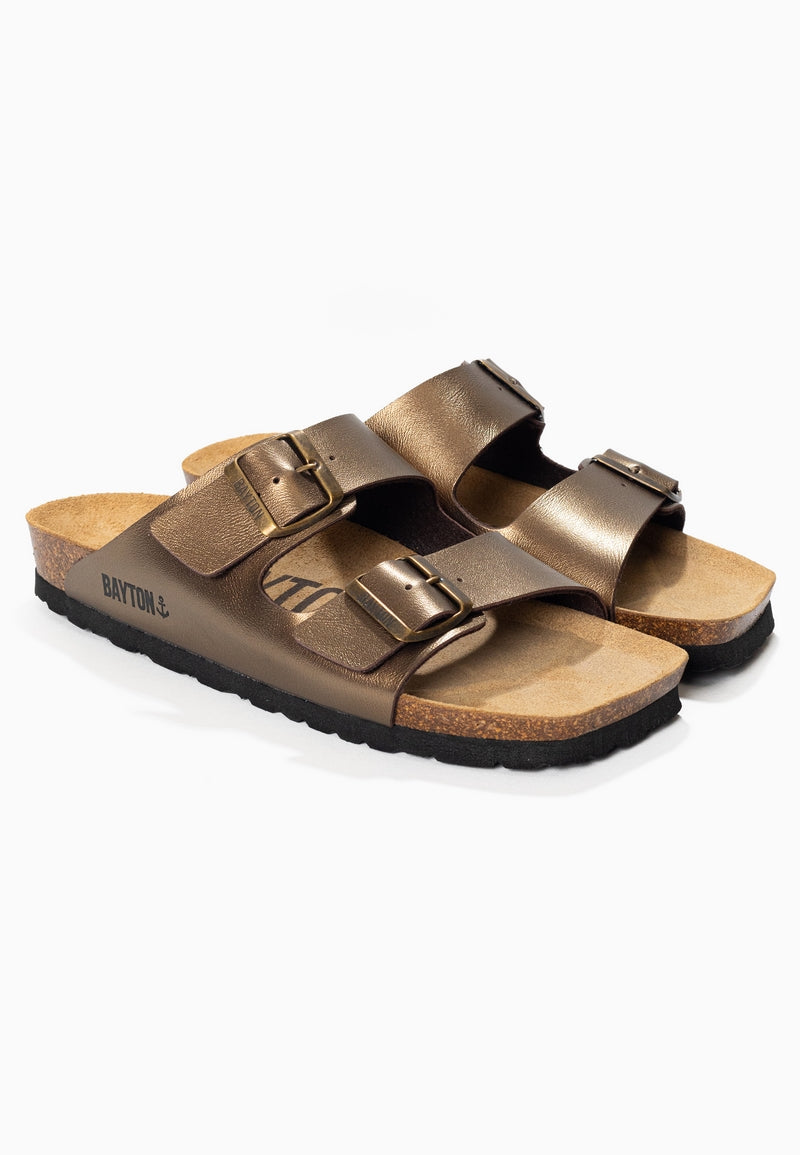 Sandales 2 Brides Atlas Bronze