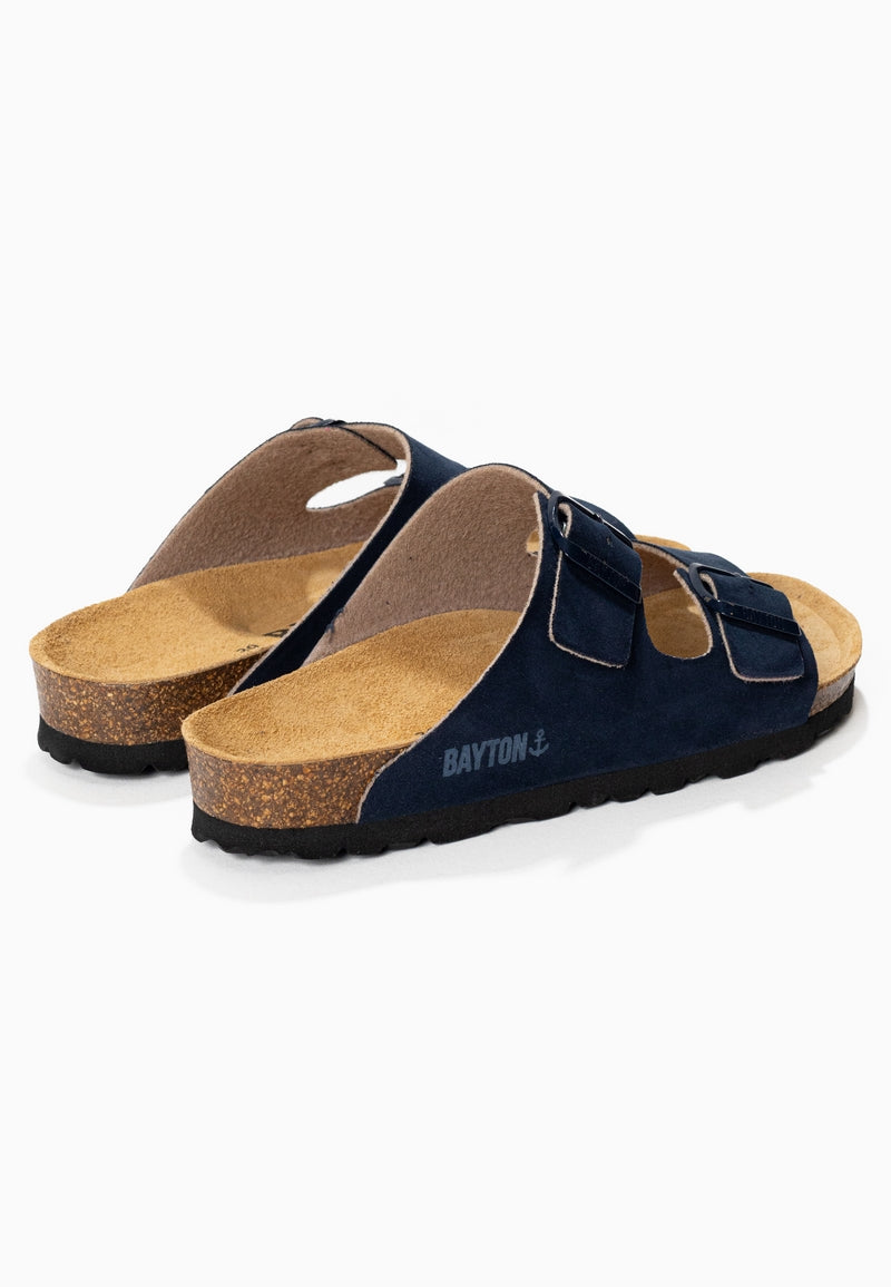 Atlas Navy Blue 2 Strap Sandals