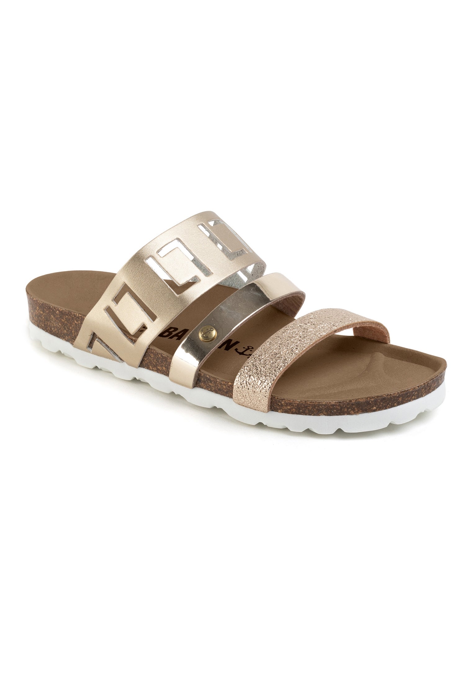 Galice Light Gold Multi-Strap Sandals