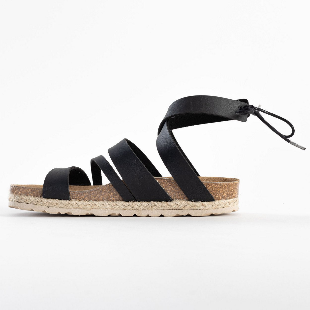 Braltar Black Multi-Strap Sandals