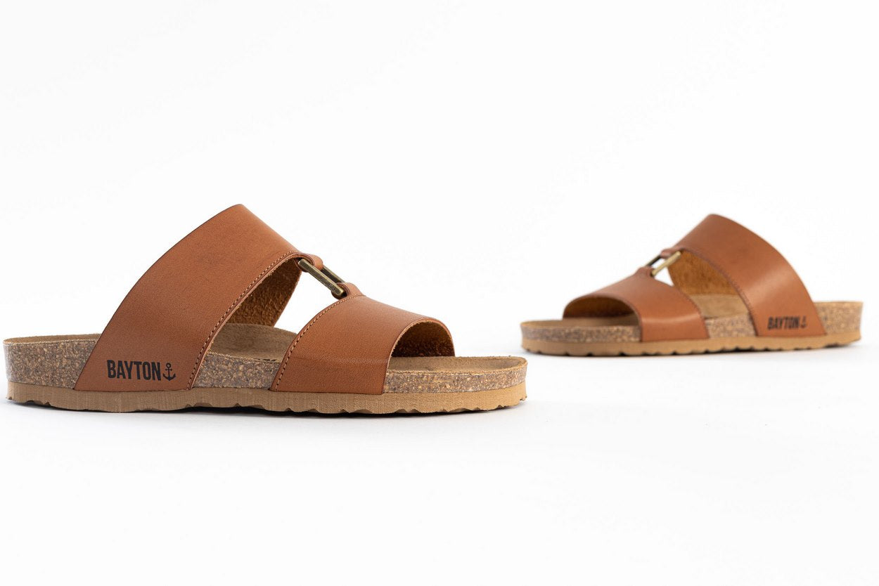 Sandales 2 Brides Navia Camel