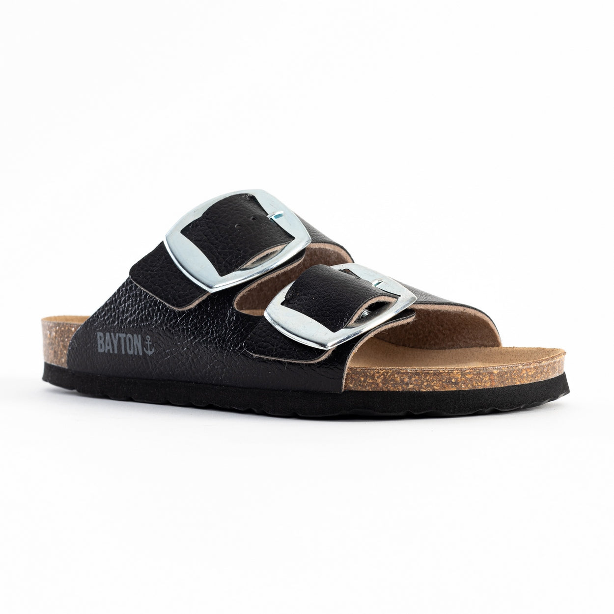 Alicante Black 2 Strap Sandals