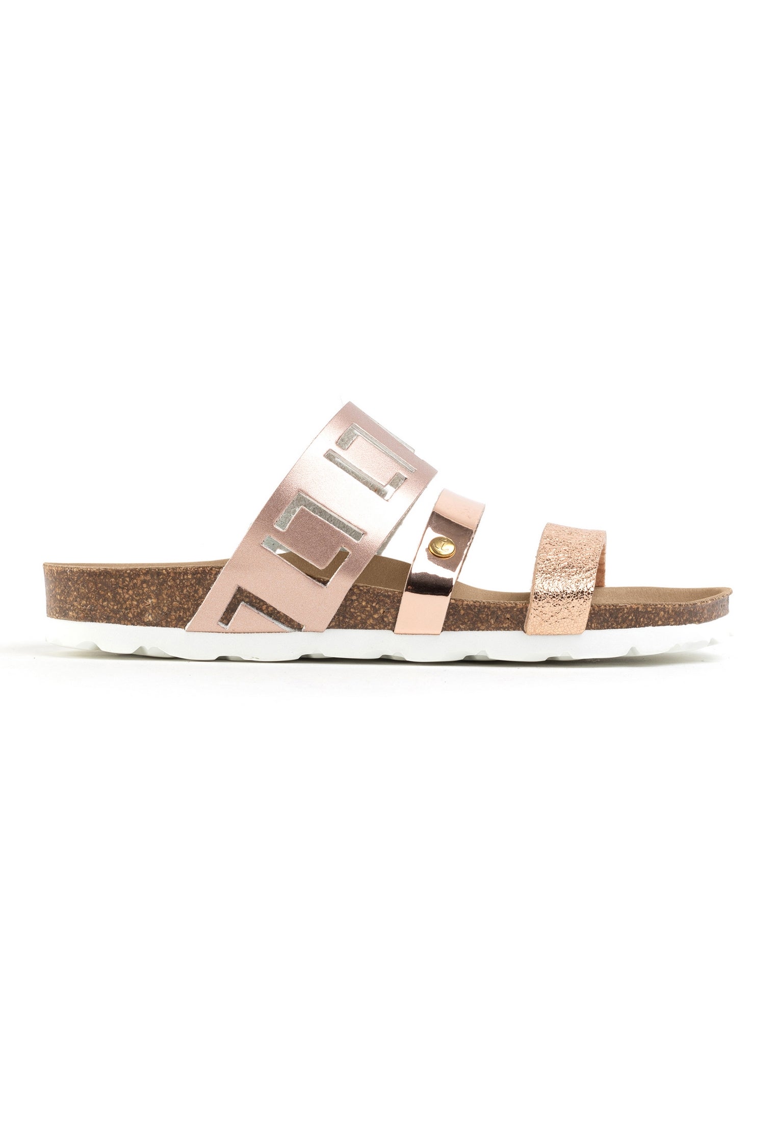 Galice Rose Gold Multi-Strap Sandals