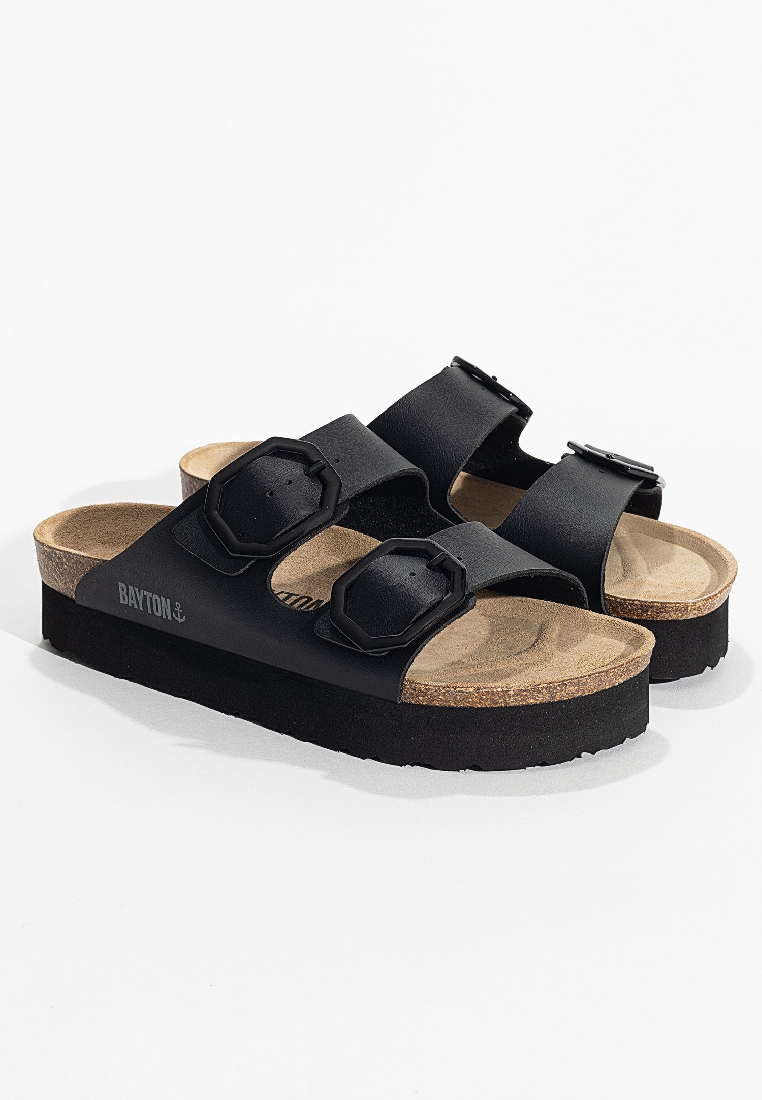 Black Japet Platform Sandals