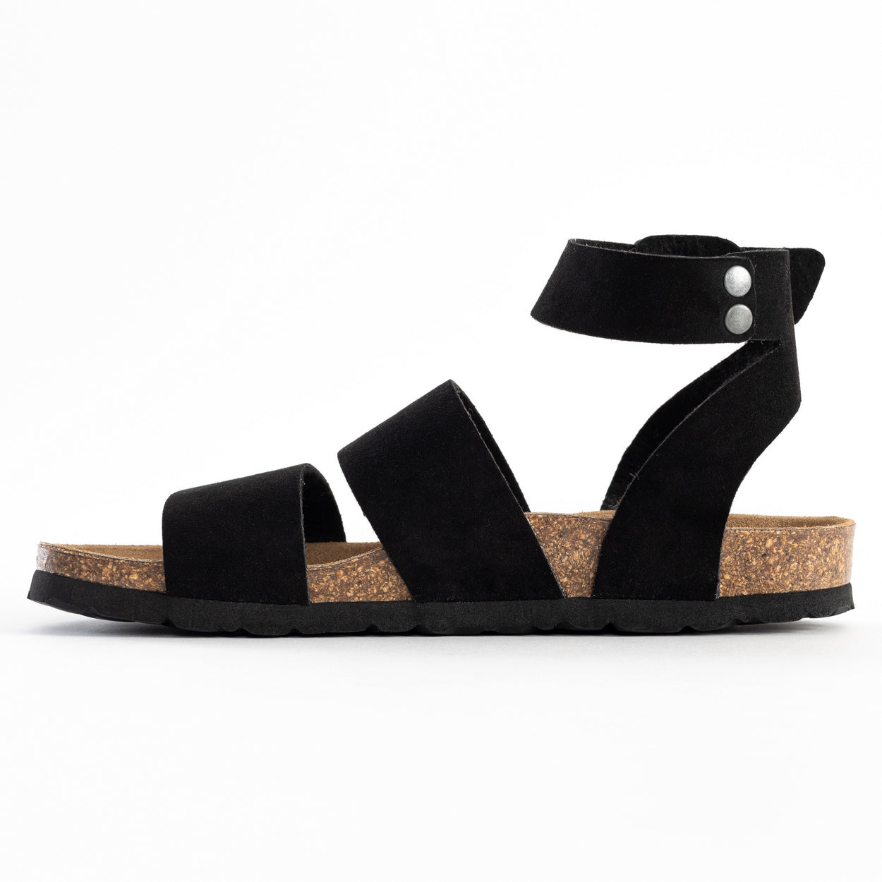 Soria Black Multi-Strap Sandals