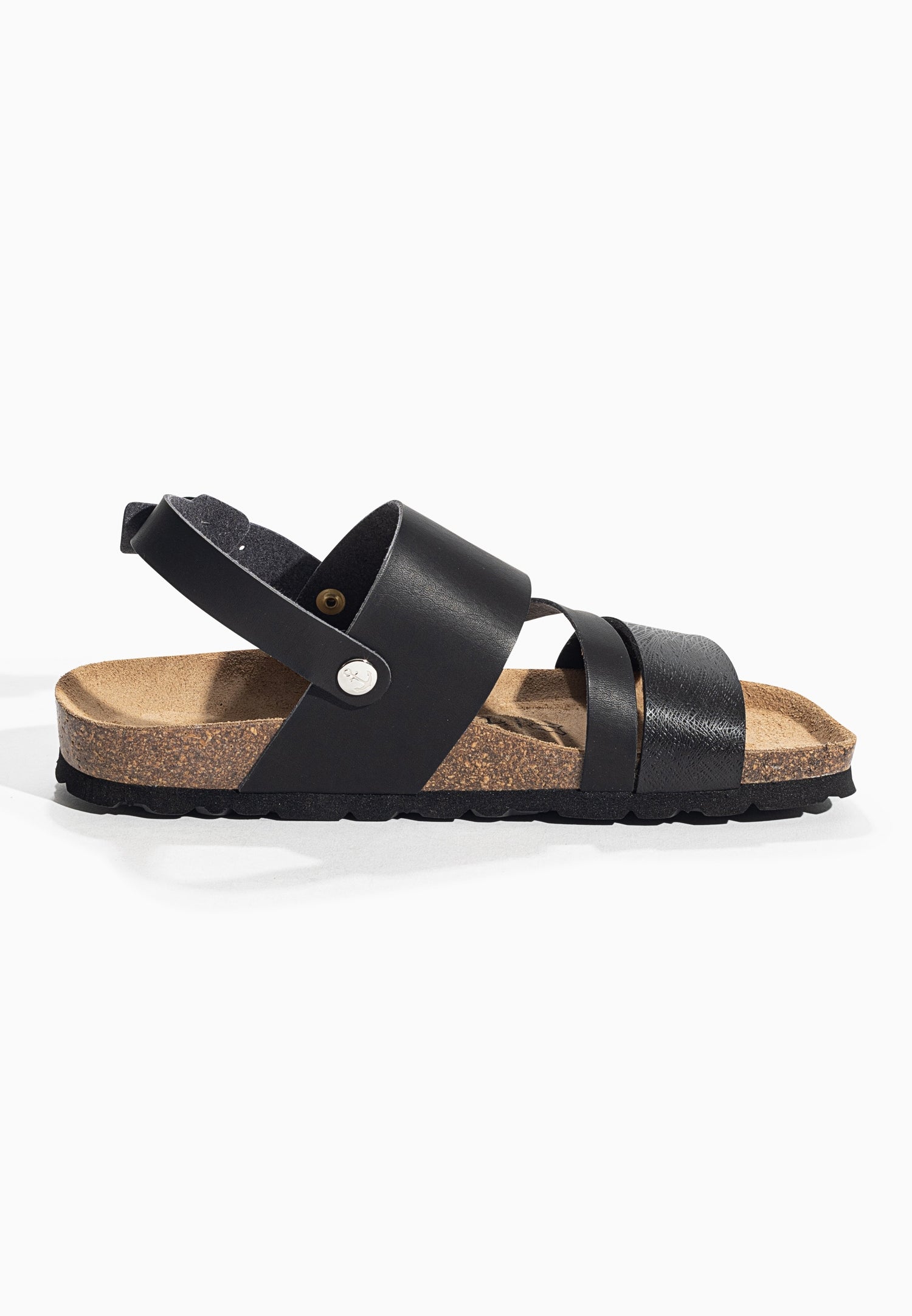 Vitoria Black Multi-Strap Sandals