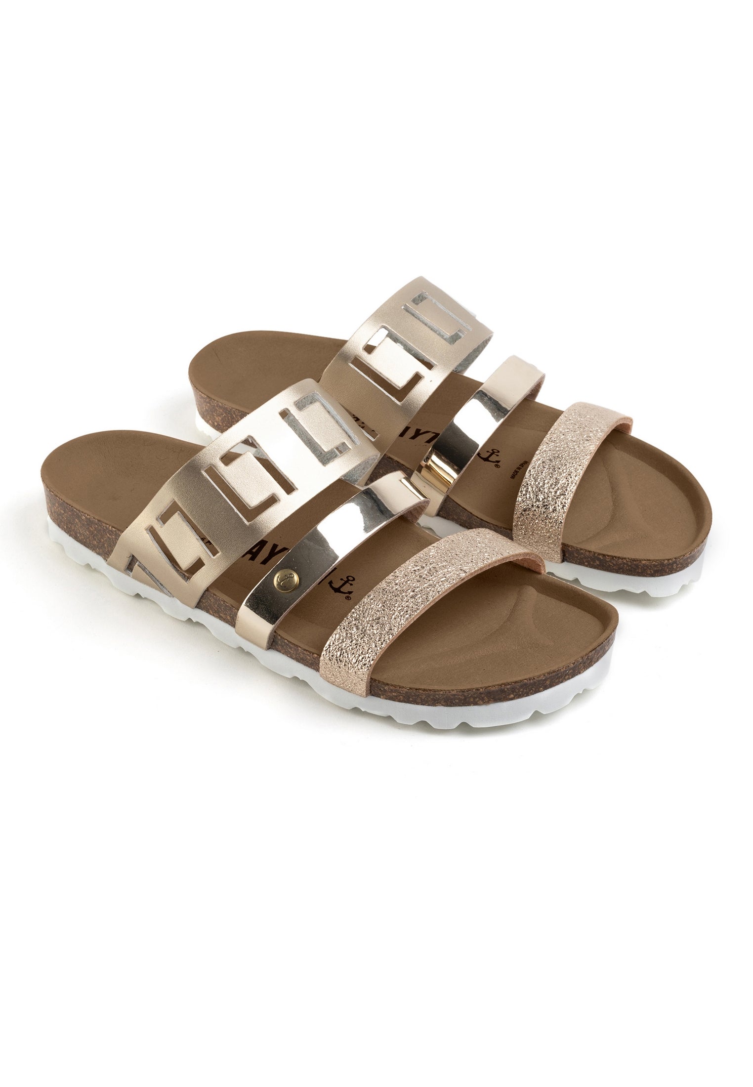 Galice Light Gold Multi-Strap Sandals