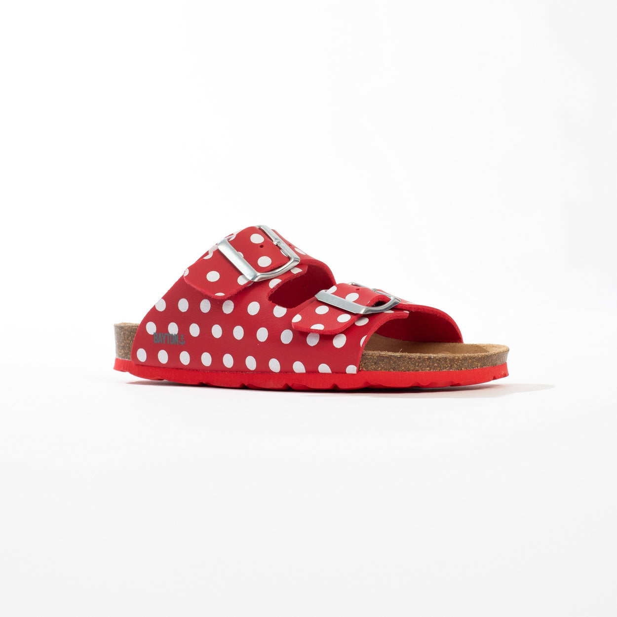 Red And White Atlas 2 Strap Sandals