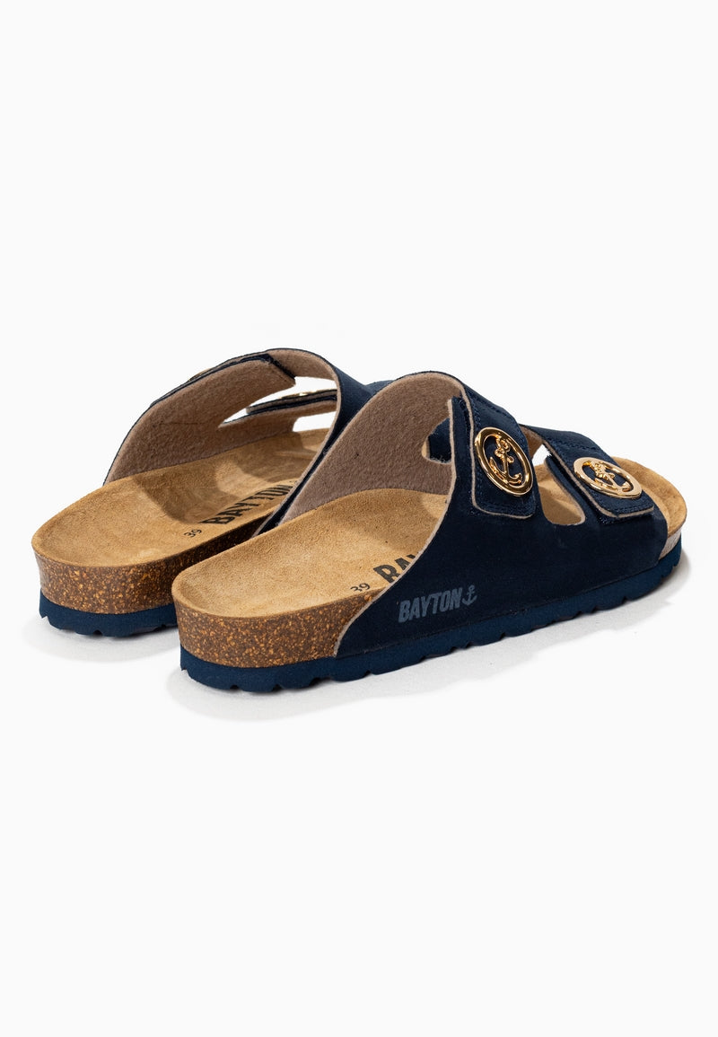 Anatol Navy Blue 2 Strap Sandals