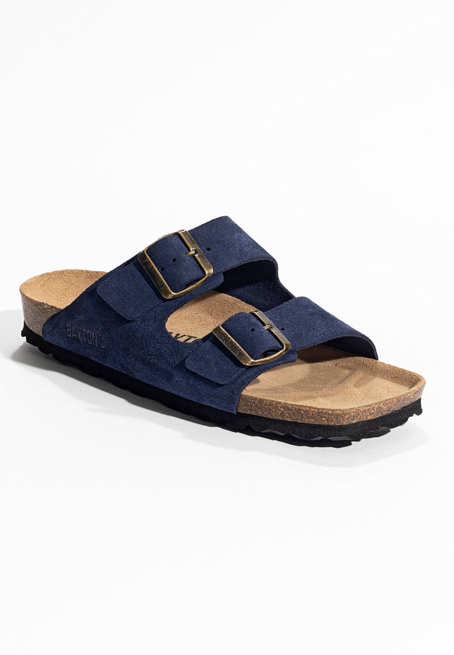 Sandales 2 Brides Atlas Bleu marine en Cuir Suédé