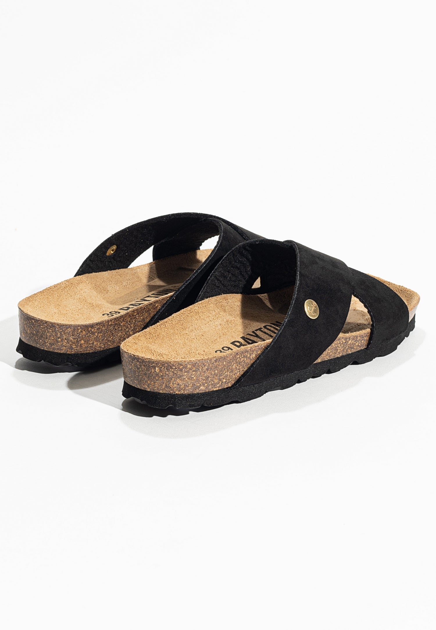 Marta Black 2 Strap Sandals