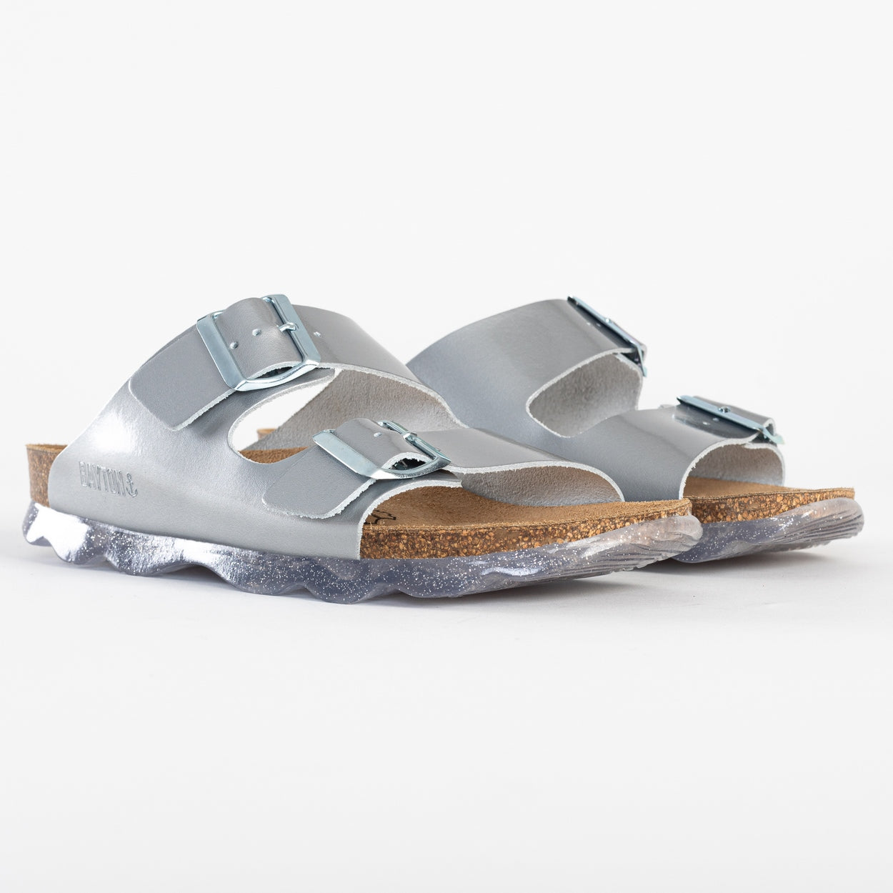 Atlas Grey 2 Strap Sandals