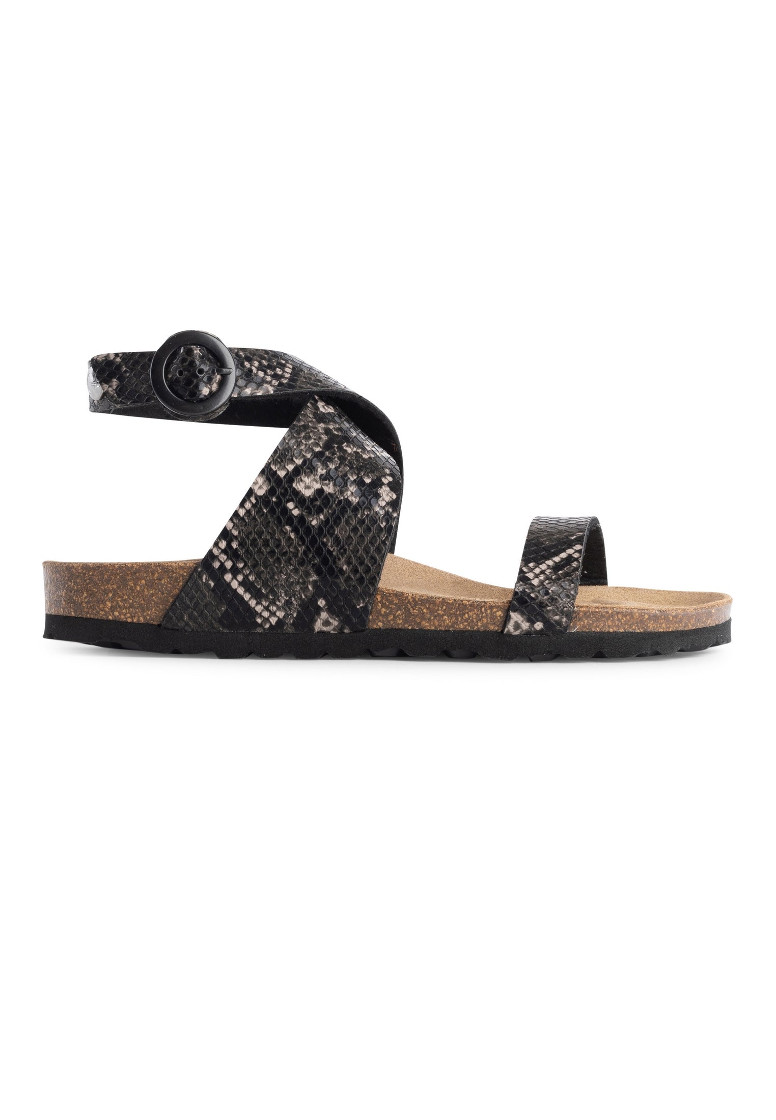 Goelette Black Multi-Strap Sandals