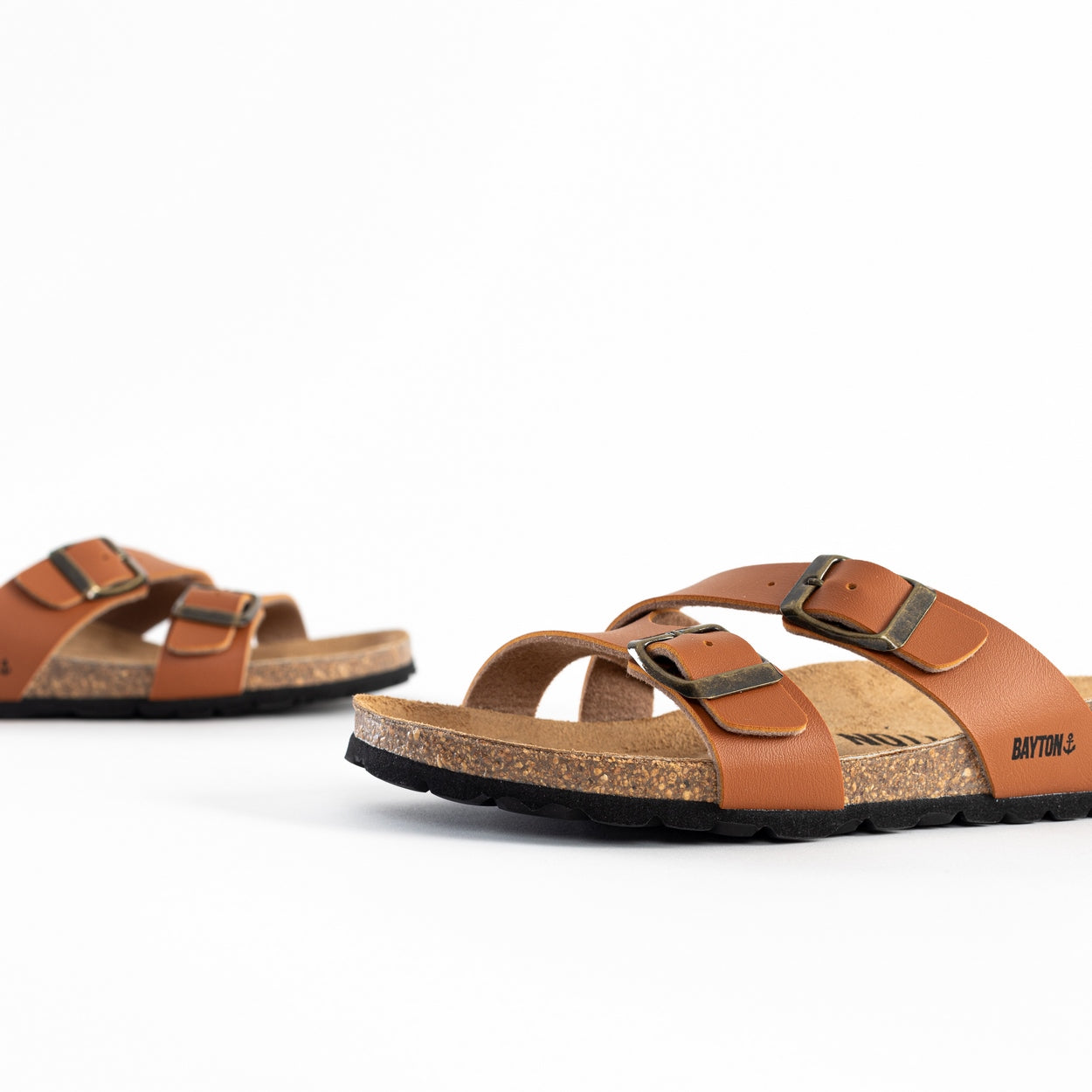 Cleo Camel 2 Strap Sandals