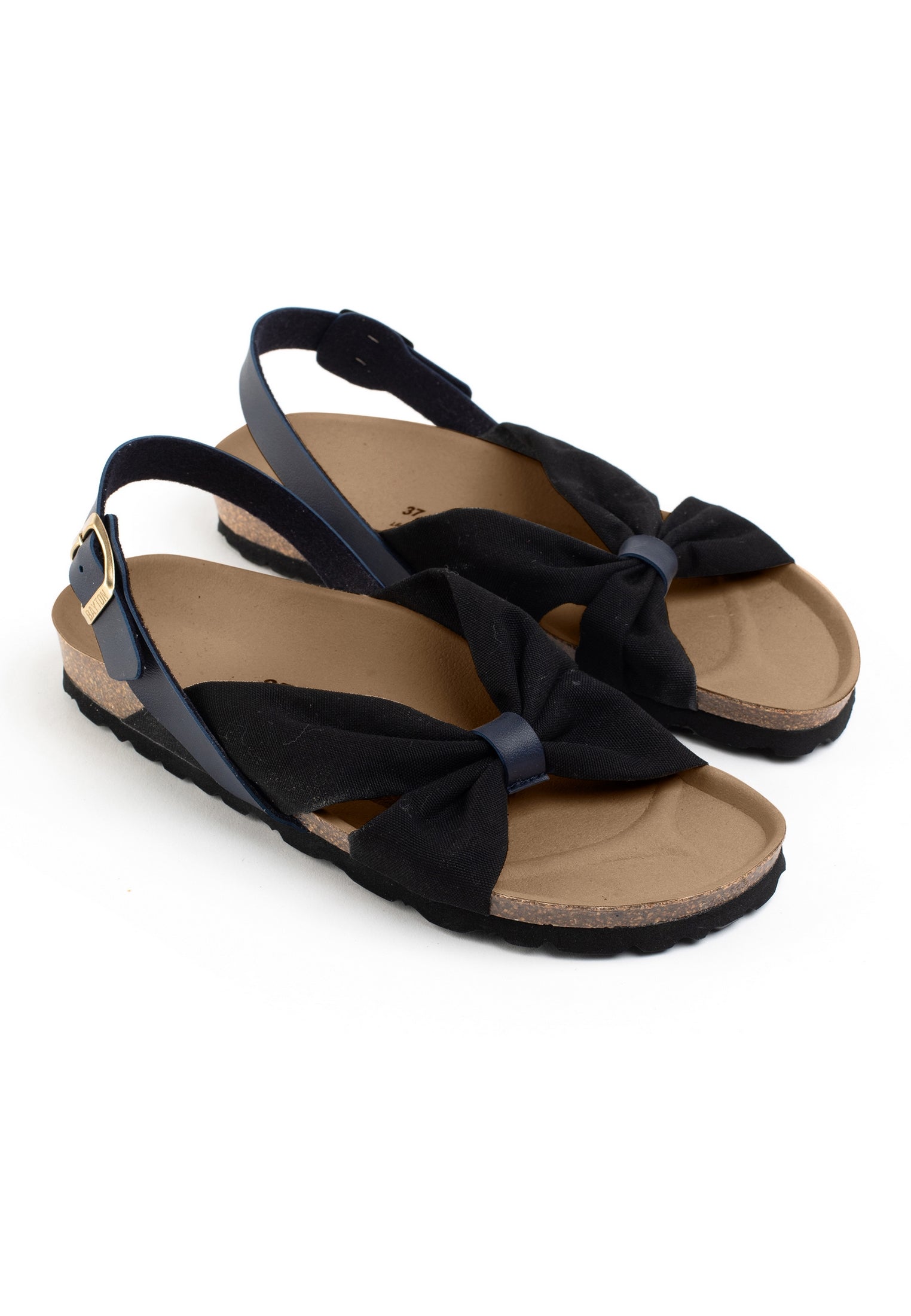 Frutti Black Multi-Strap Sandals