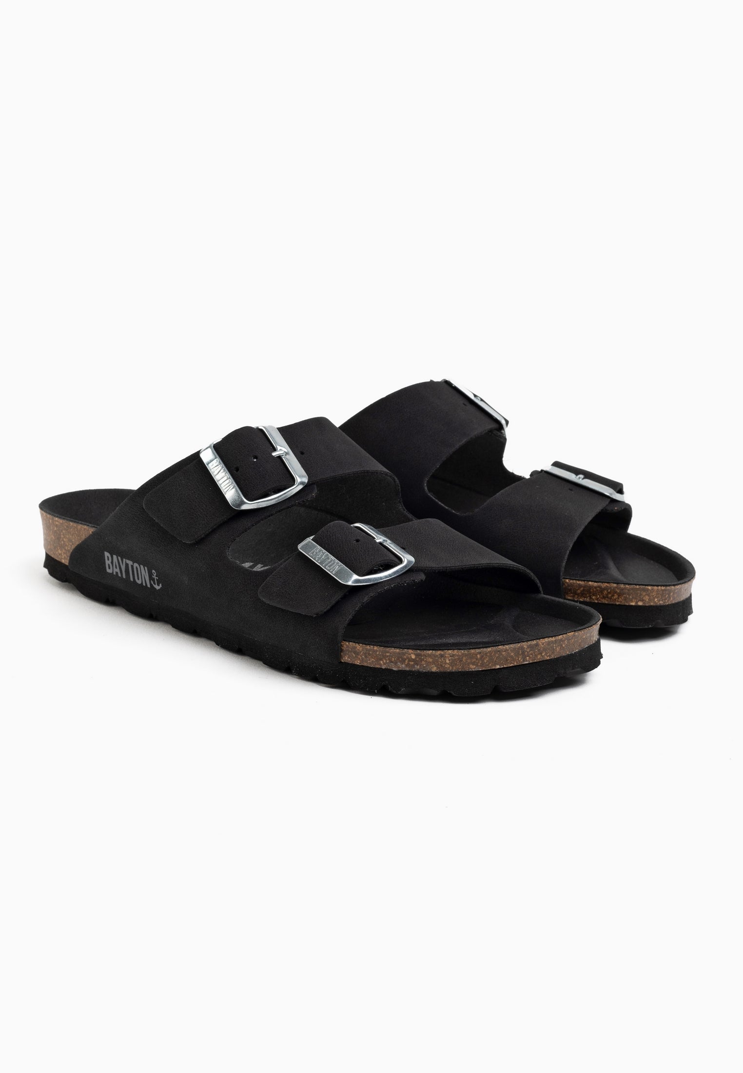 Atlas Black 2 Strap Sandals