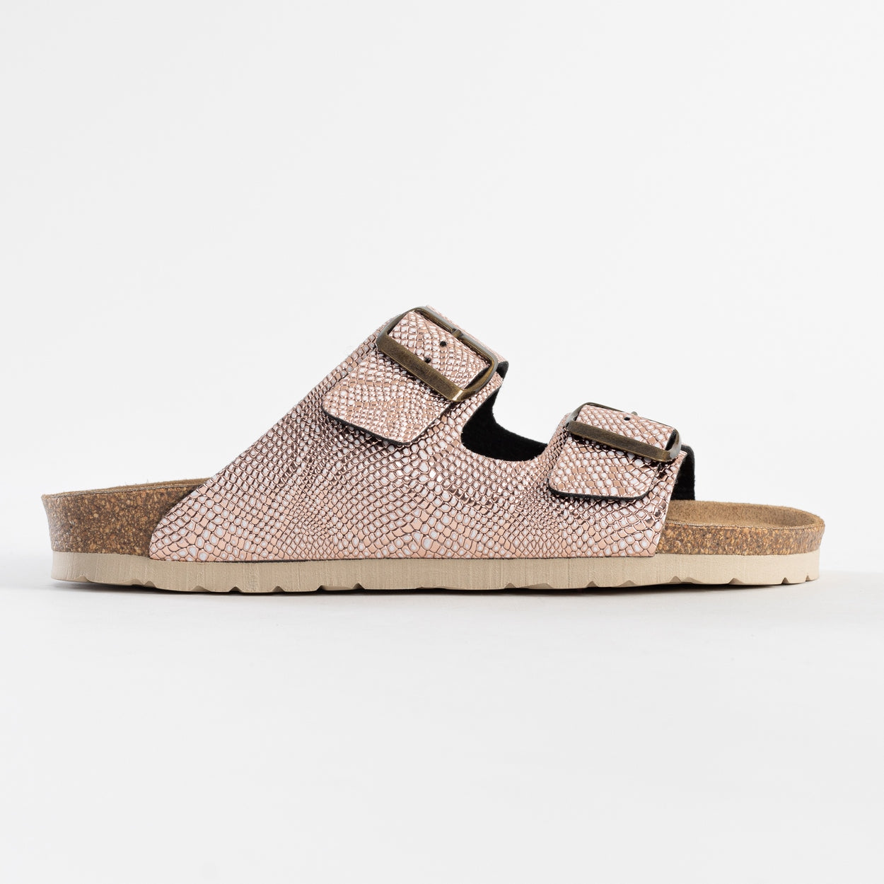 Atlas Rose Gold 2 Strap Sandals