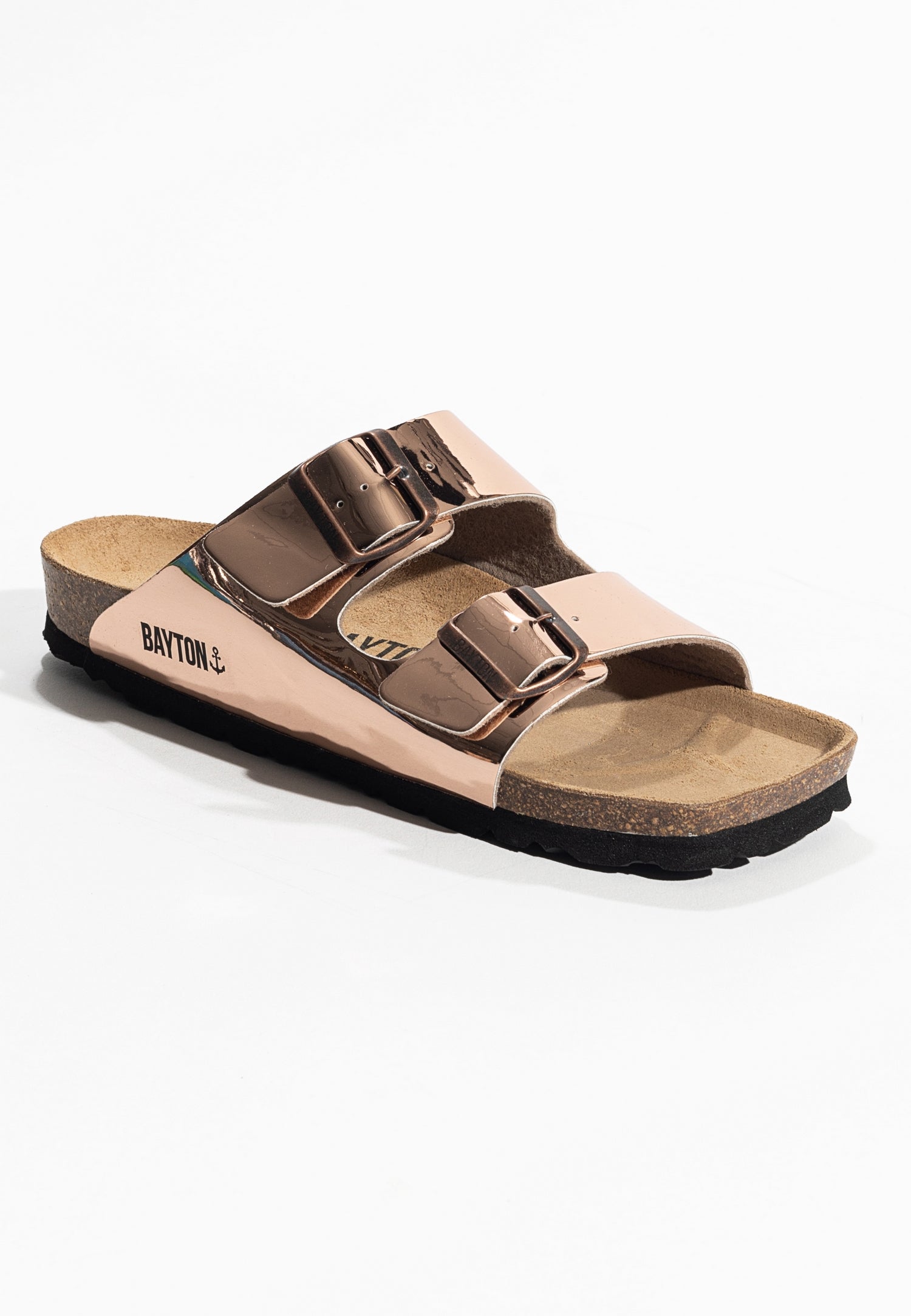 2 Straps Atlas Sandals Rose gold