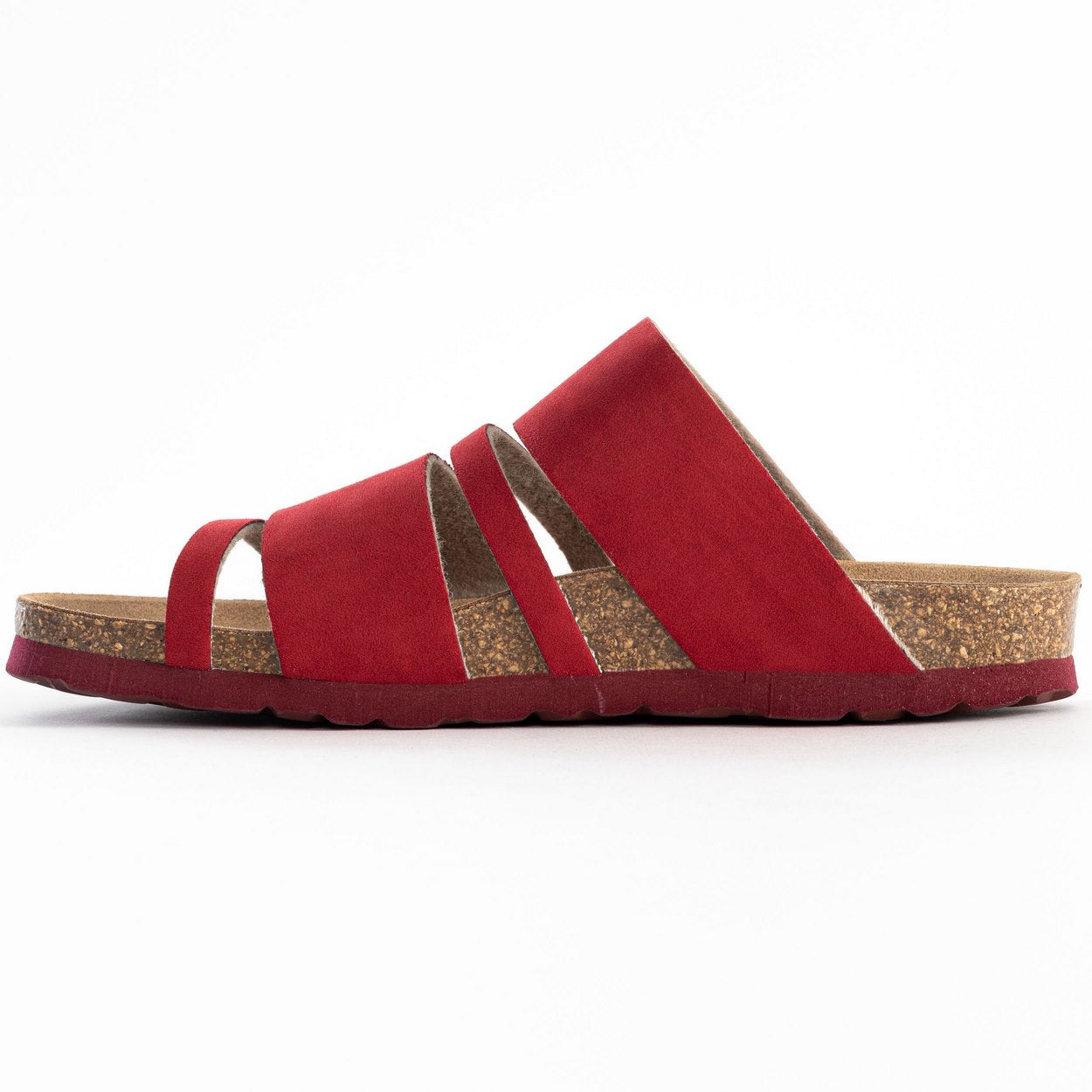 Leiria Red Multi-Strap Sandals