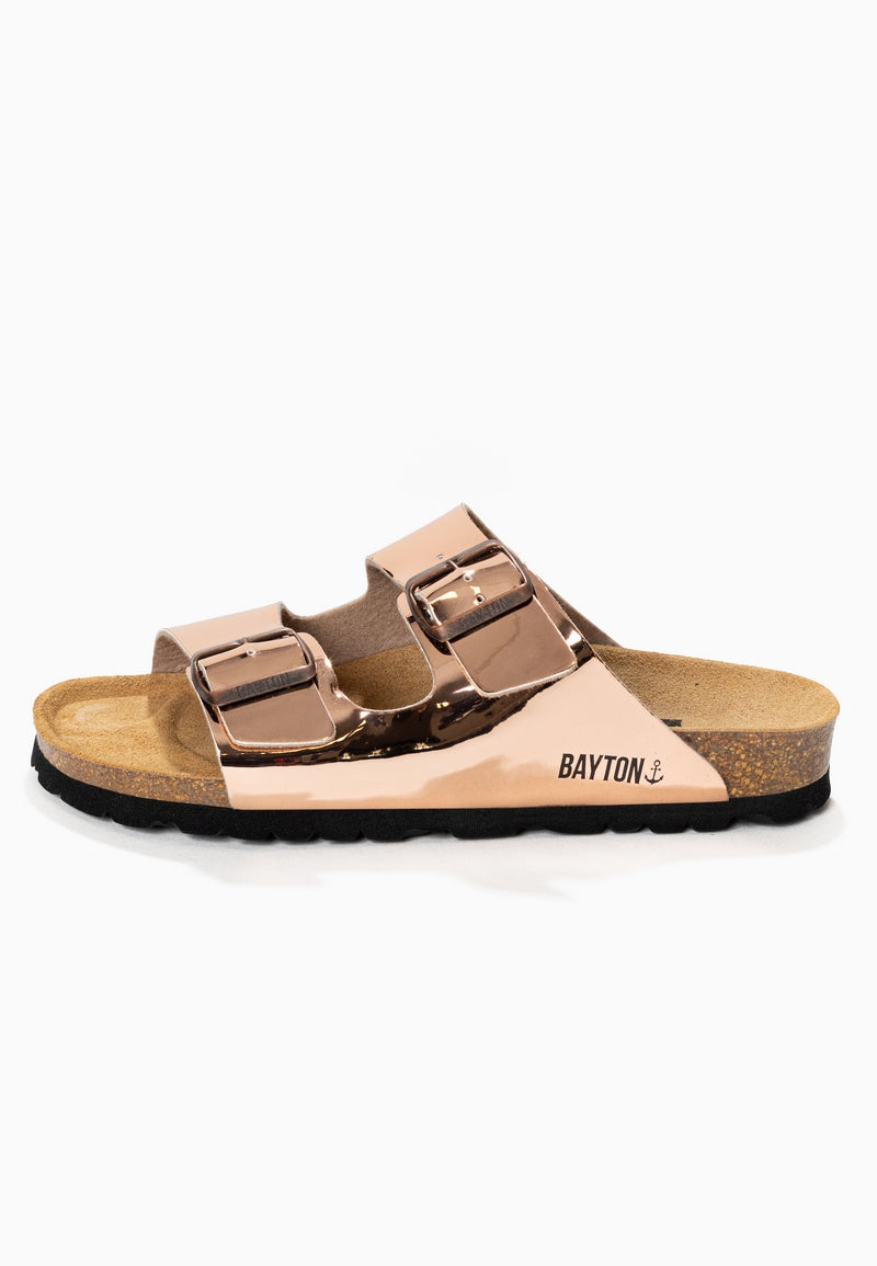 2 Straps Atlas Sandals Rose gold