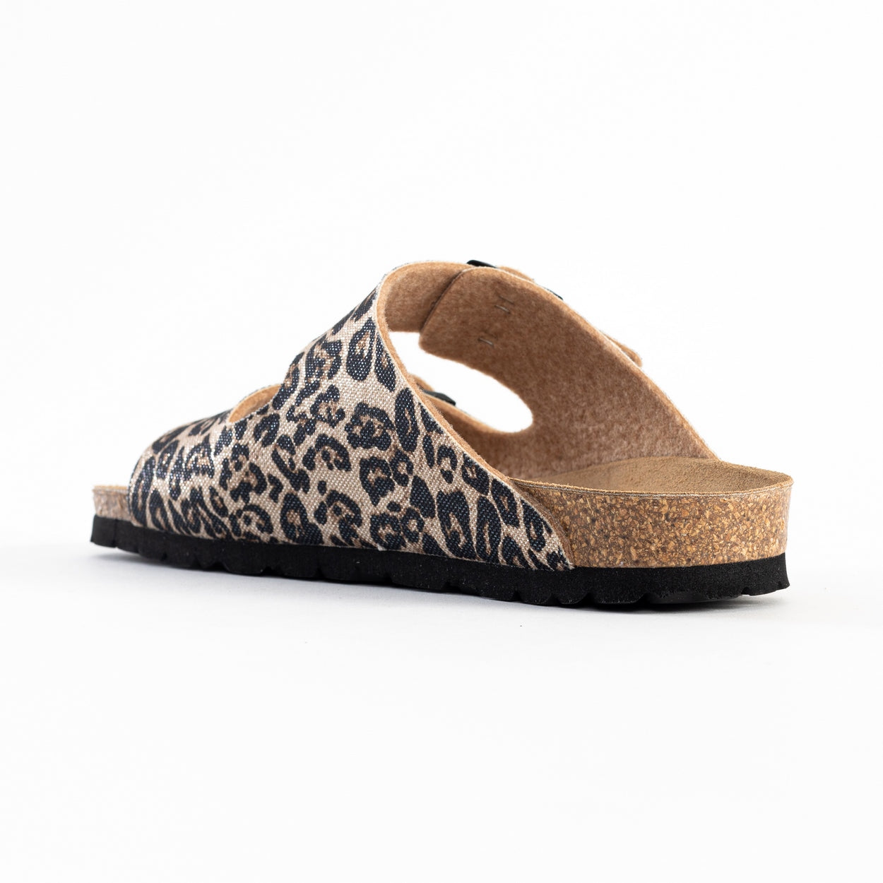 Sandalias Atlas con 2 tiras y estampado de leopardo