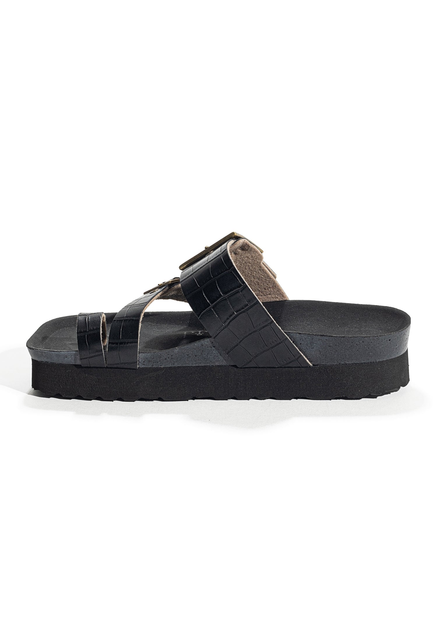 Castel Black Platform Sandals