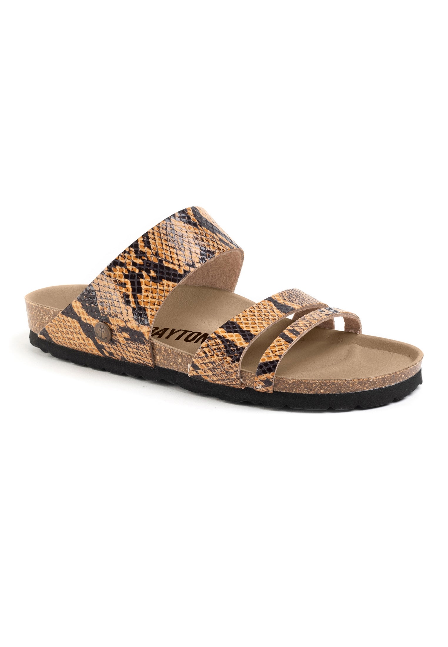 Guyana Camel Multi-Strap Sandals