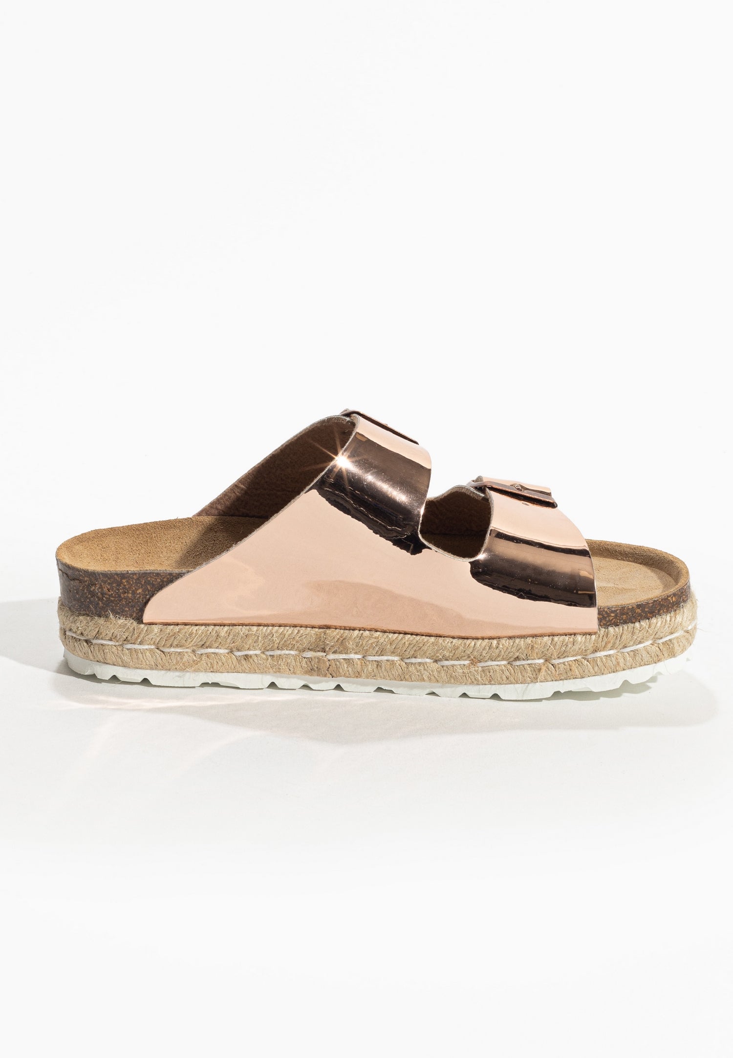 Olympe Rose gold Platform Sandals