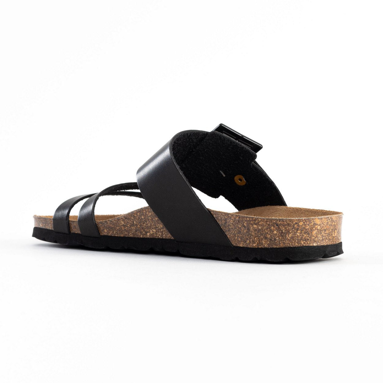 Ferrol Black Multi-Strap Sandals