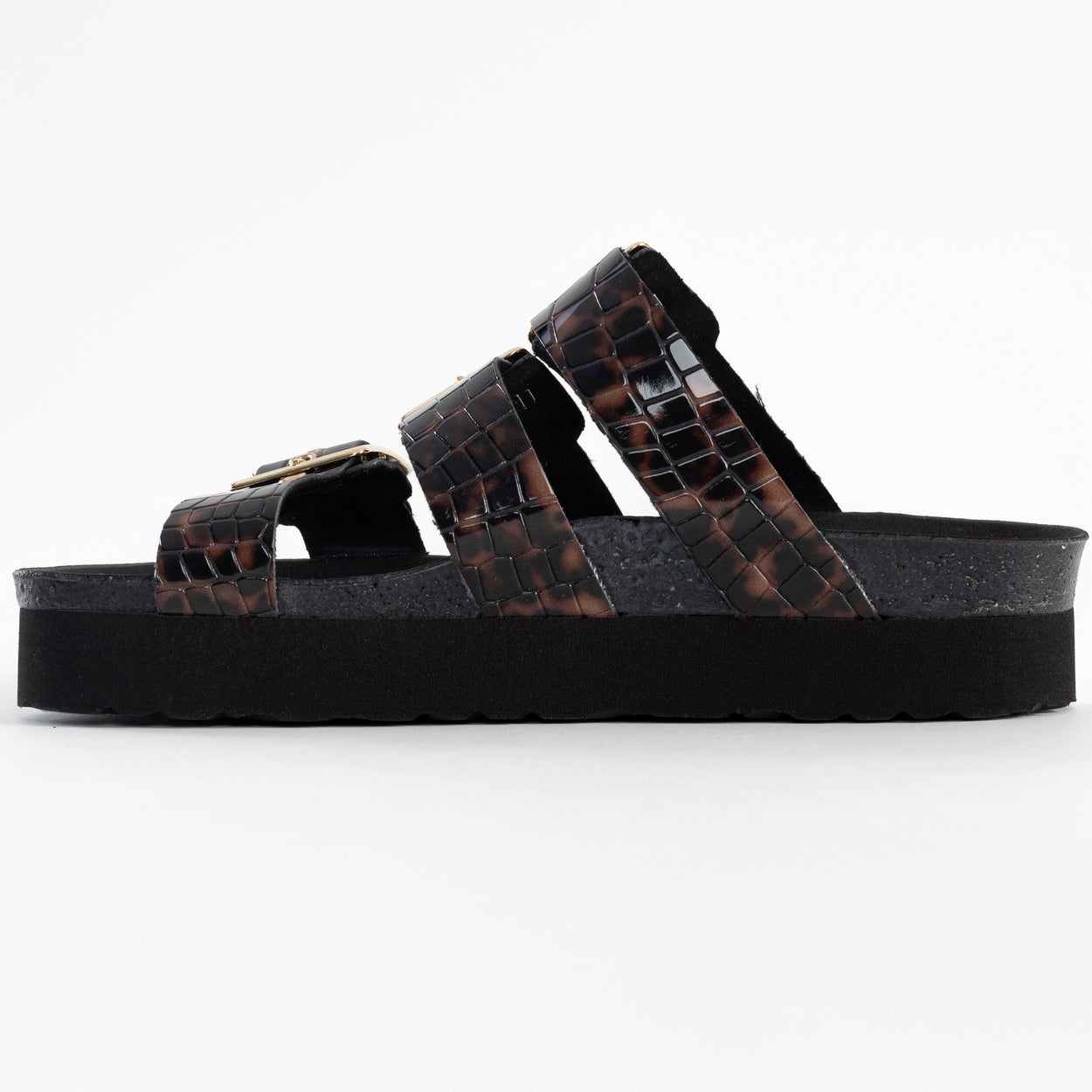 Castelo Brown Platform Sandals