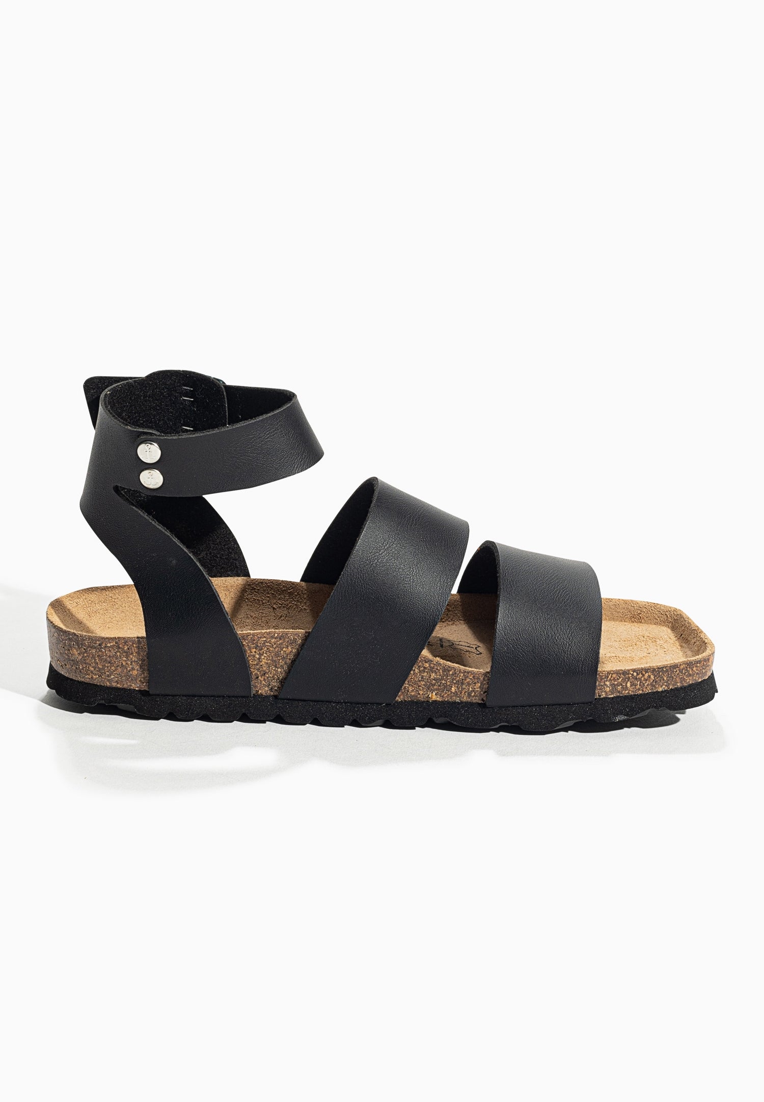 Soria Black Multi-Strap Sandals