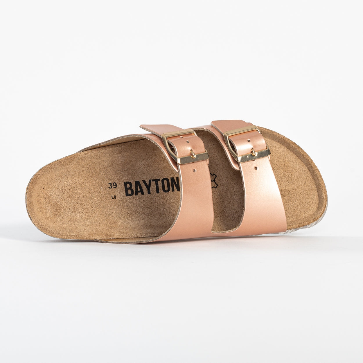 Atlas Rose Gold 2 Strap Sandals