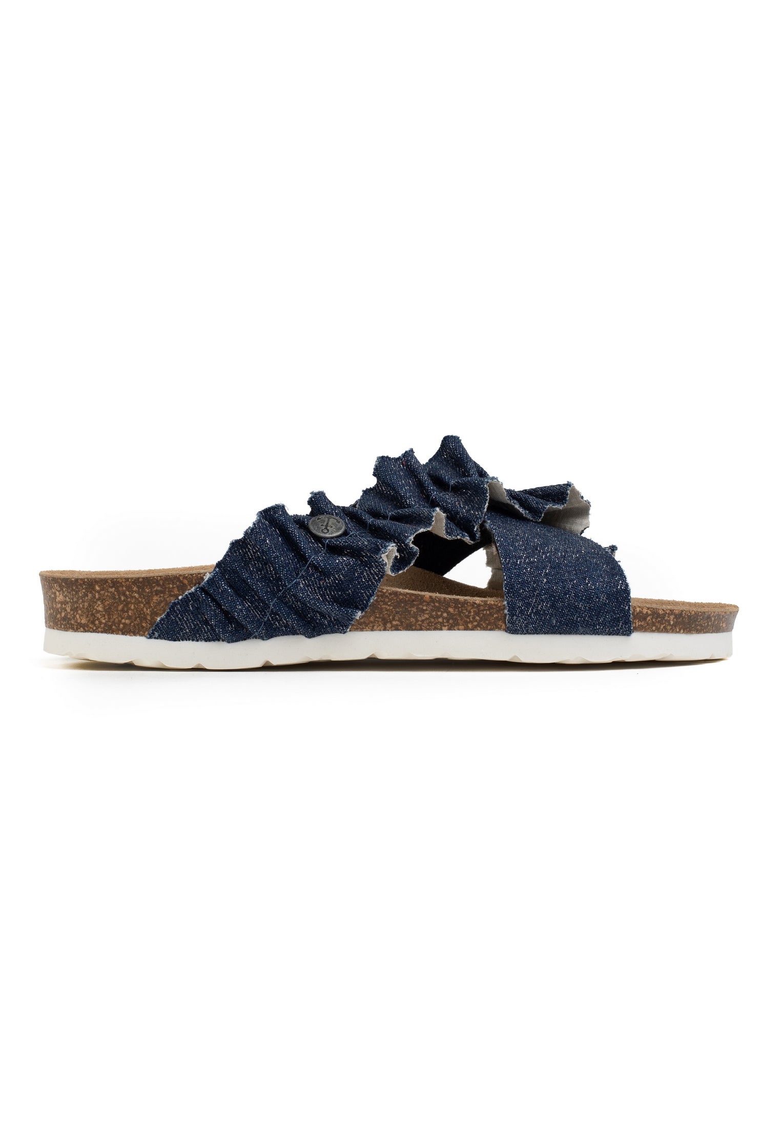 Sandalias con plataforma vaquera azul claro Victoire