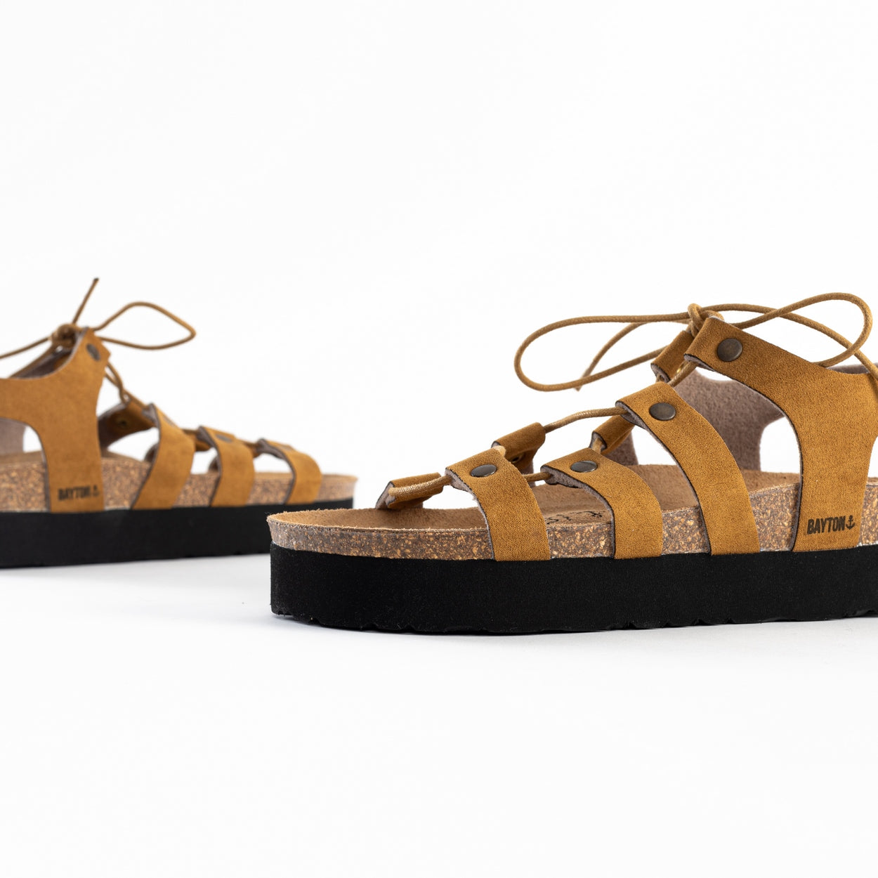 Jaen Tan Platform Sandals