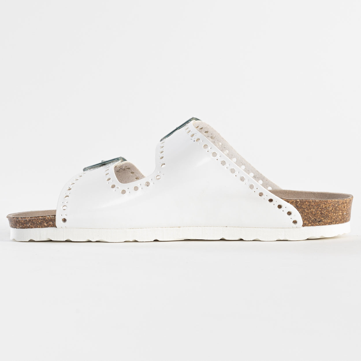 Atlas White 2 Strap Sandals