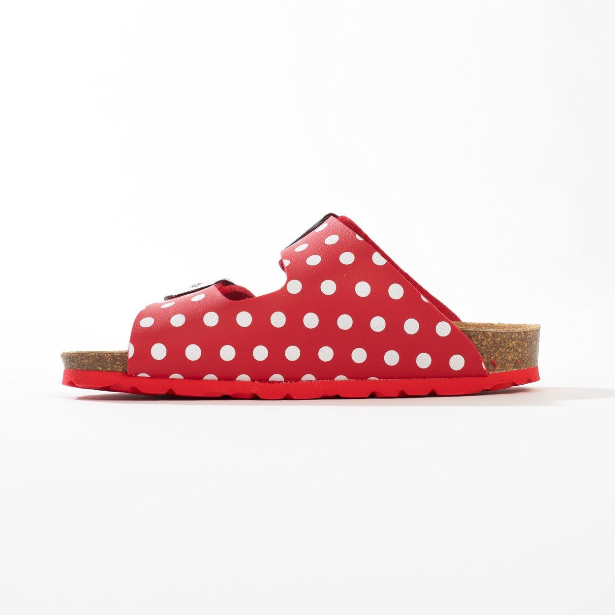 Red And White Atlas 2 Strap Sandals