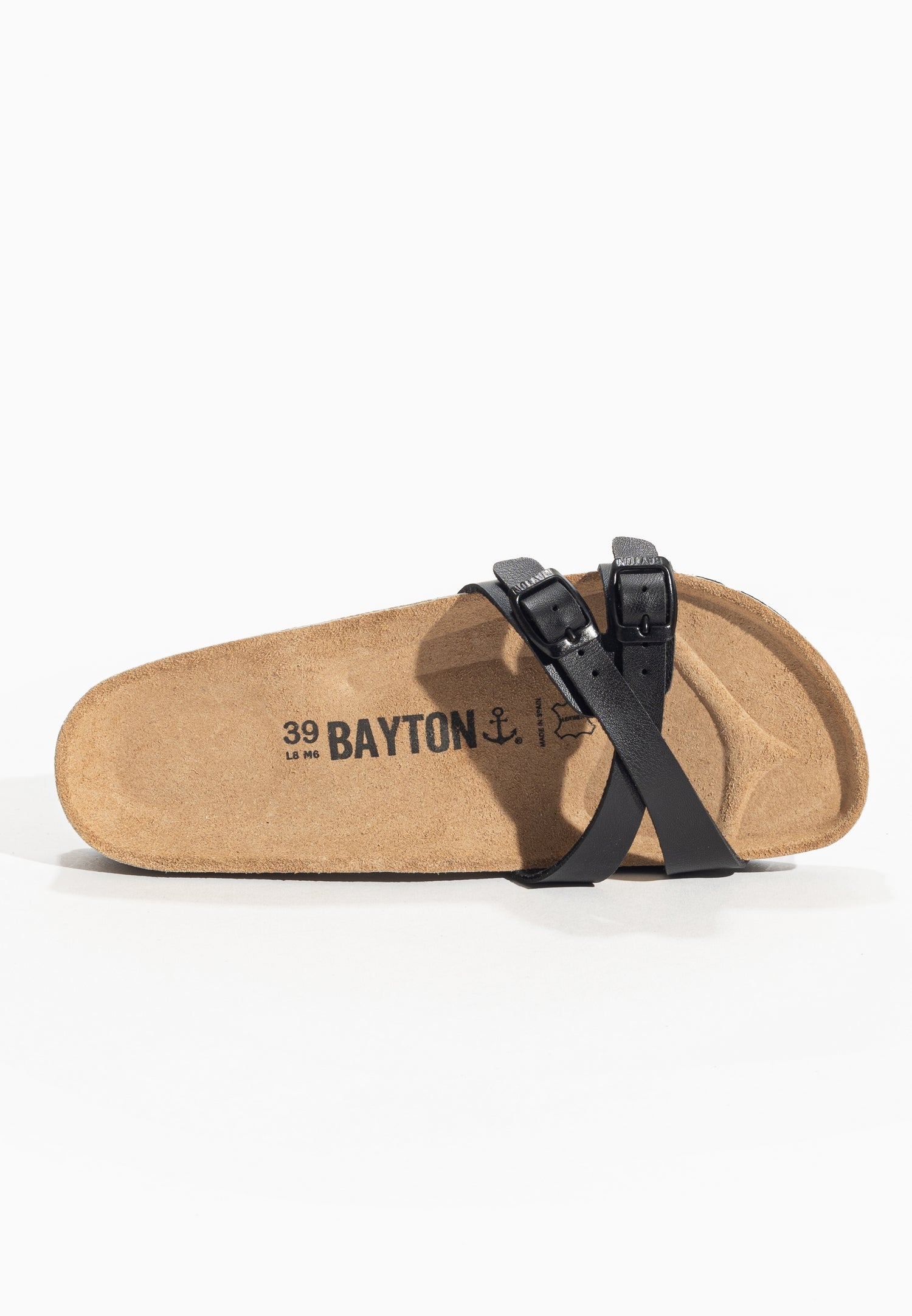 Black Manila 2 Strap Sandals