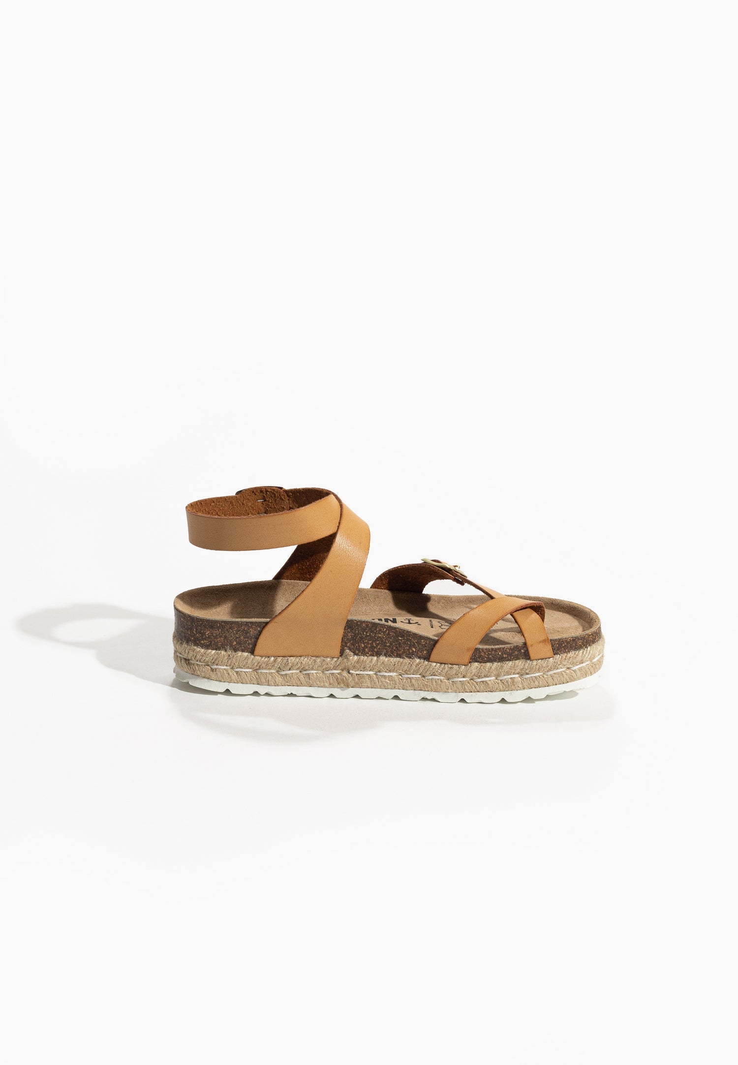 Den Camel Platform Sandals