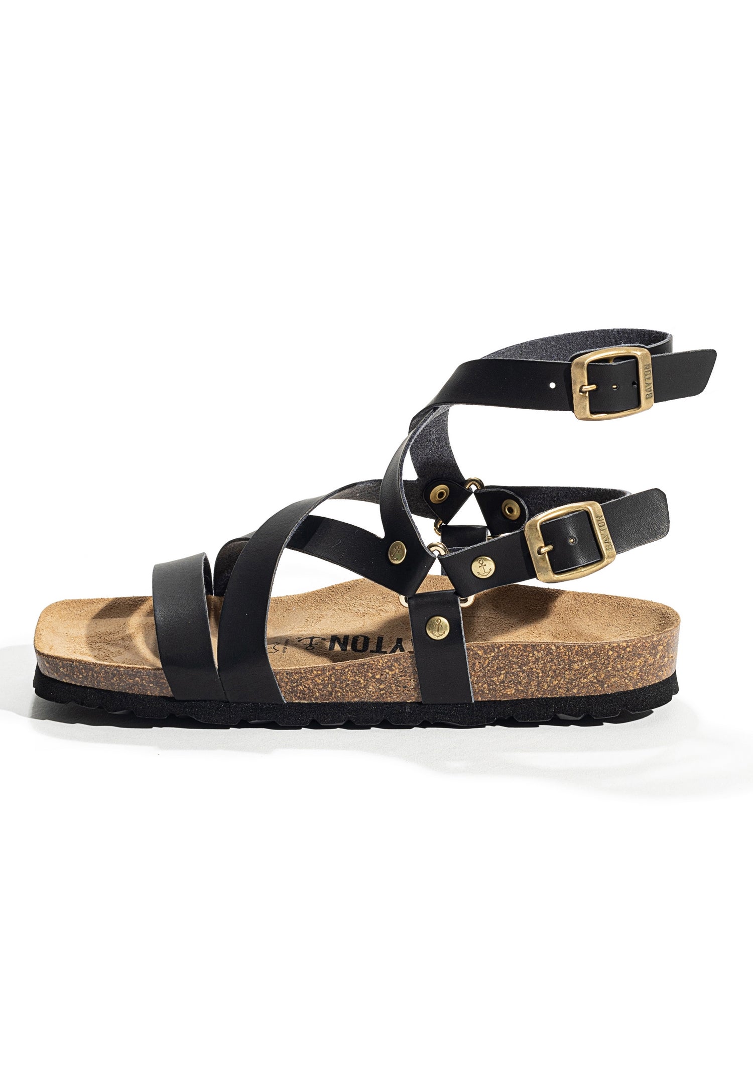 Armidale Black Multi-Strap Sandals