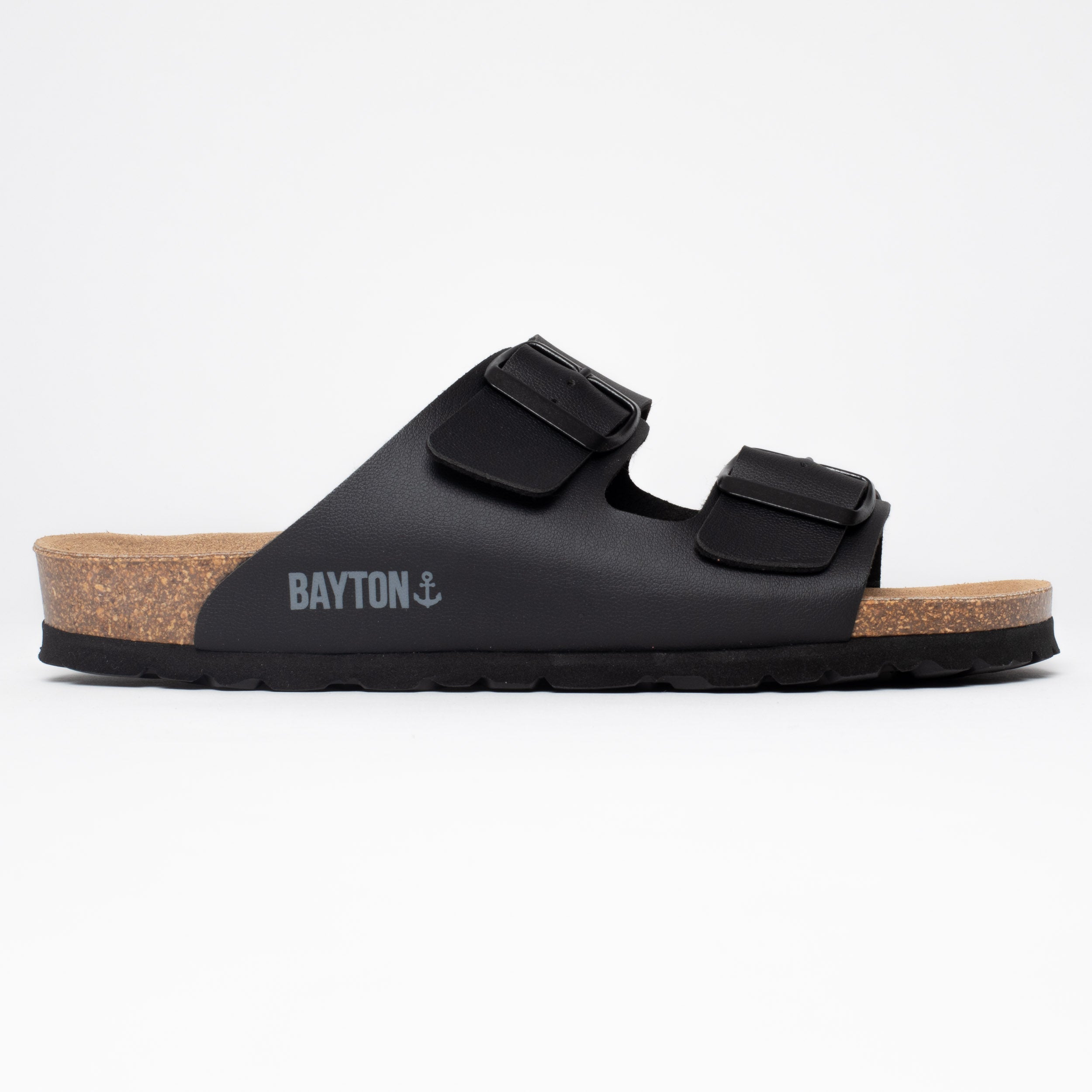 Atlas Black 2 Strap Sandals