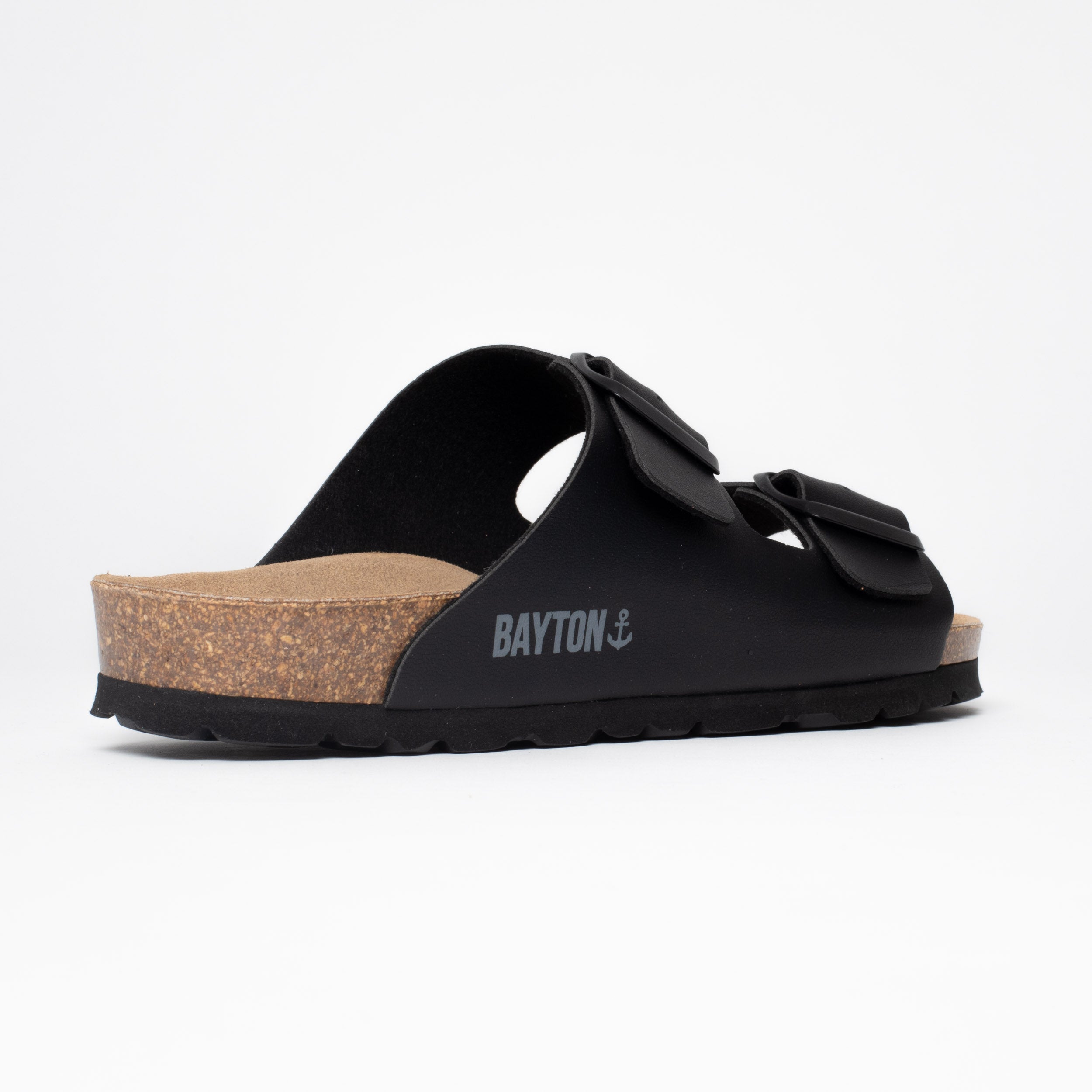 Atlas Black 2 Strap Sandals