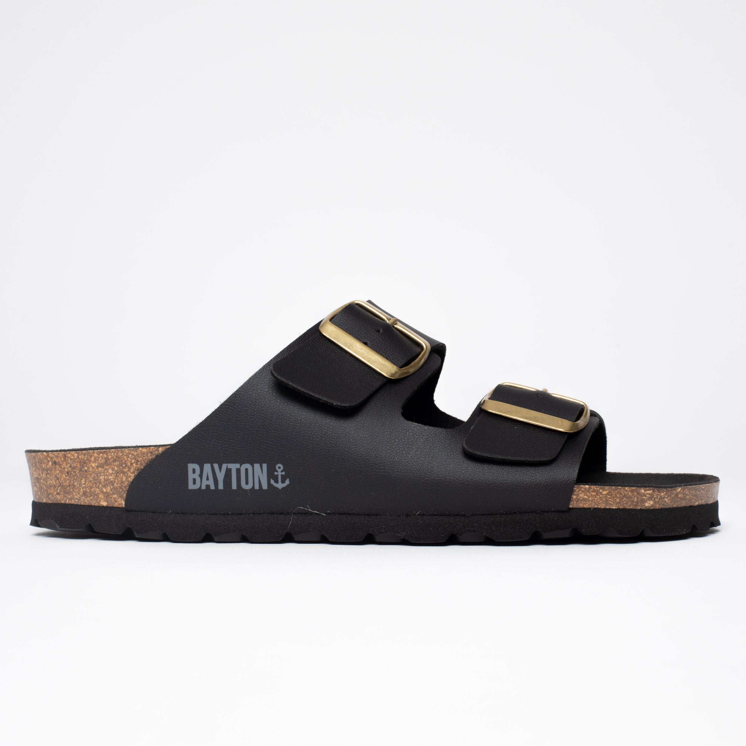 Atlas Black 2 Strap Sandals