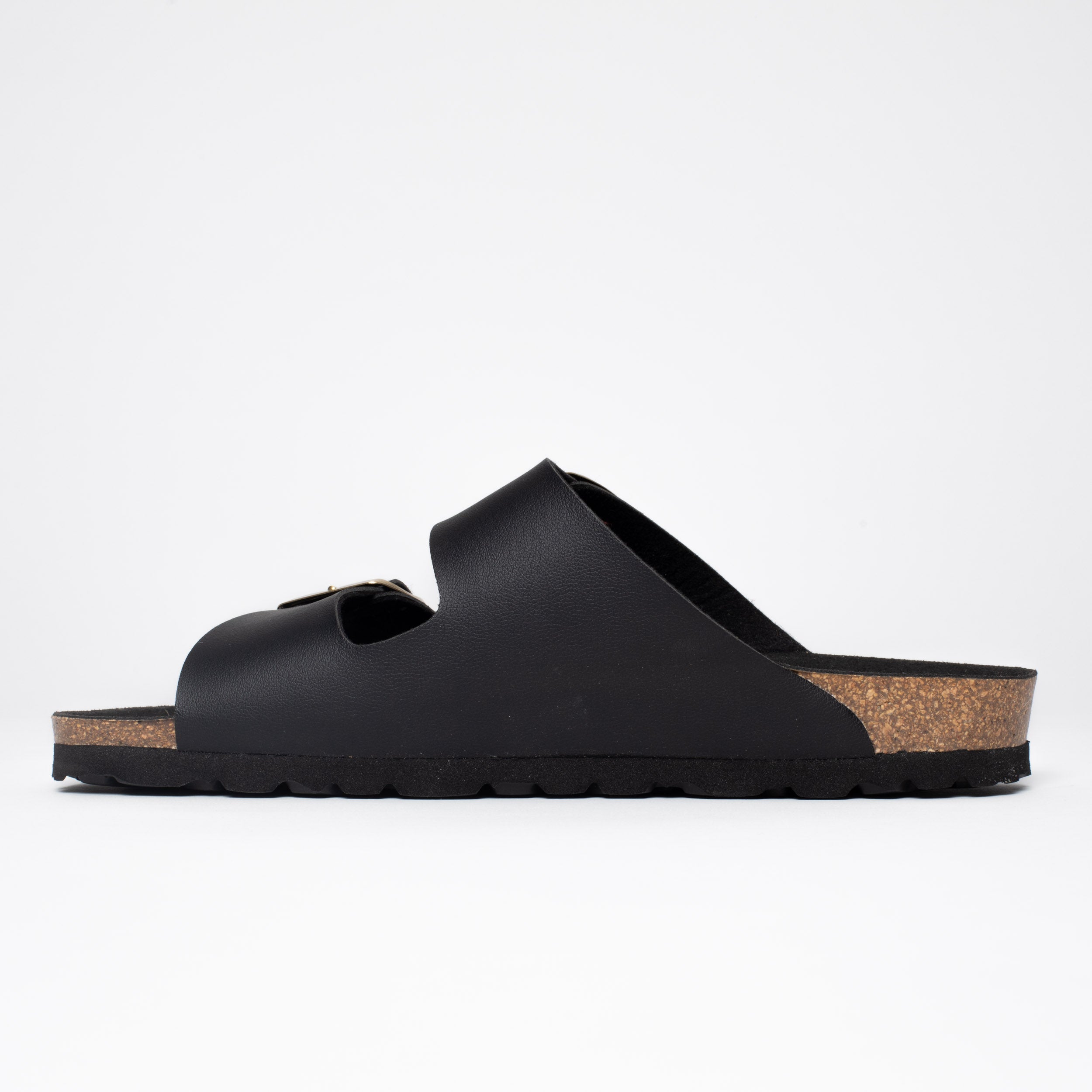 Atlas Black 2 Strap Sandals