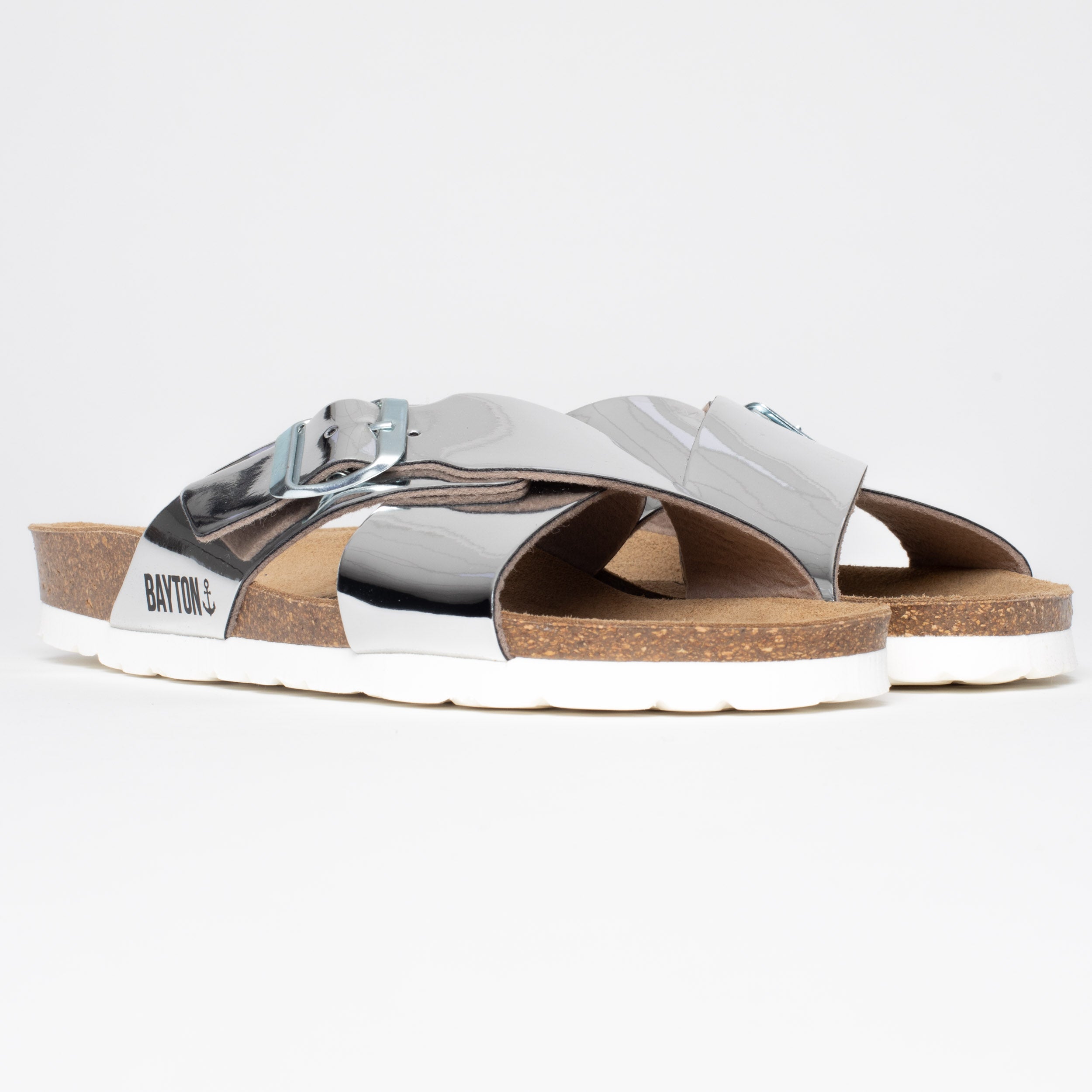 Silver Era 2 Strap Sandals