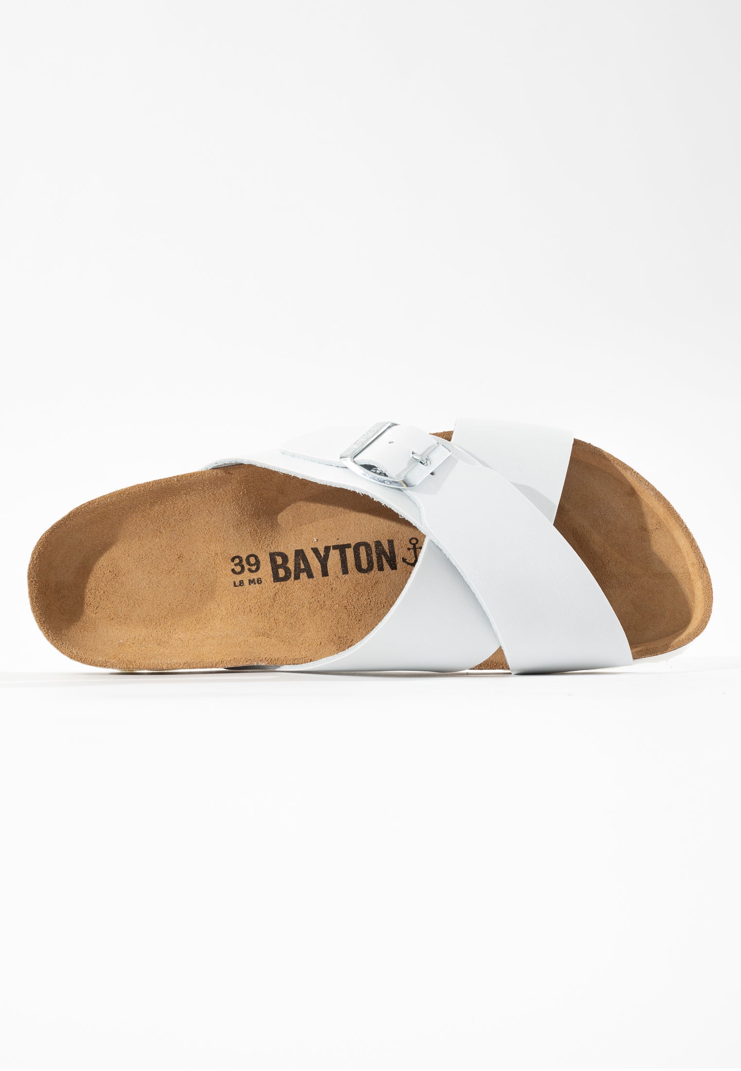 Era White 2 Strap Sandals