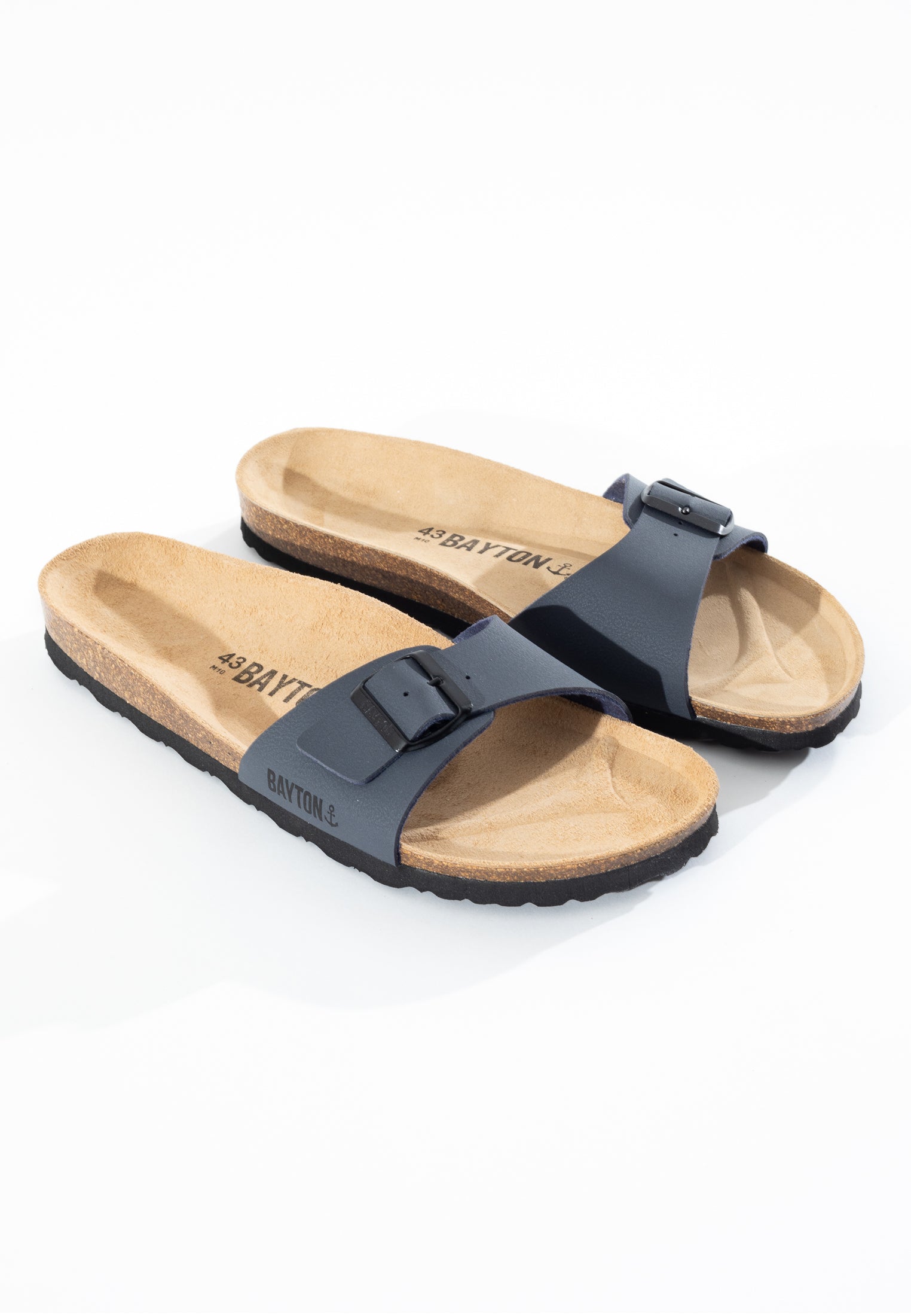 Zephyr Dark Navy Blue 1 Strap Sandals